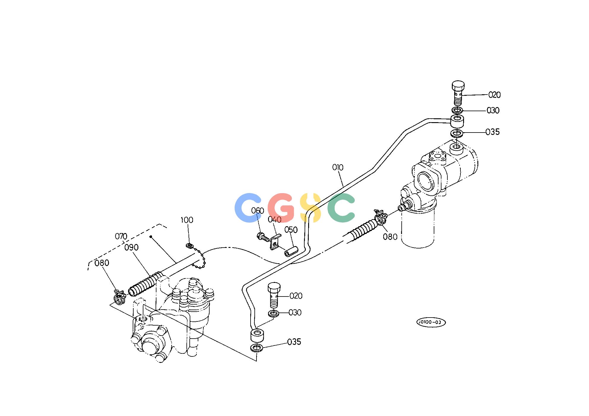 久保田零件查询T10101 HYDRAULIC OIL LINE (PS) ## S.No.:L2650DT;<=50145 L2950DT;<=50198 HYDRAULIC SYSTEMEPC Kubota online