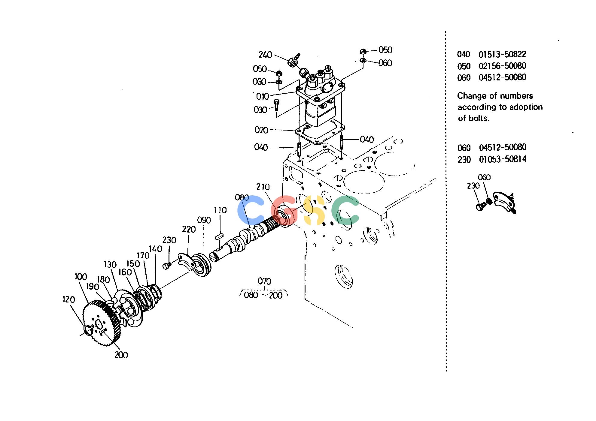 久保田零件查询T02100 INJECTION PUMP AND FUEL CAMSHAFT ENGINEEPC Kubota online