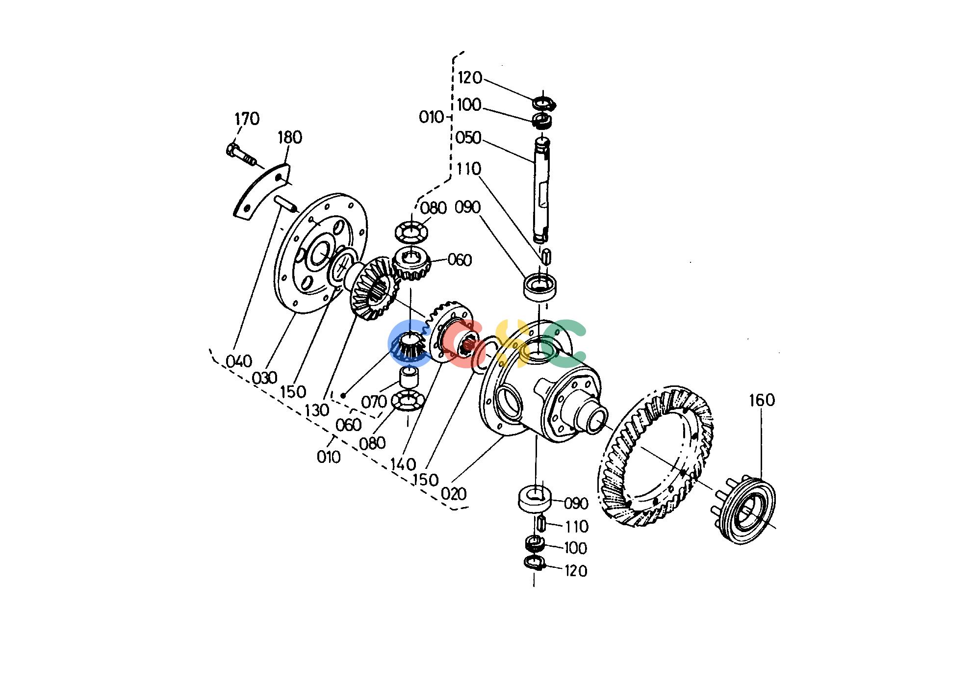久保田零件查询T05600 DIFFERENTIAL SYSTEM 1 REAR AXLE AND REAR WHEELEPC Kubota online
