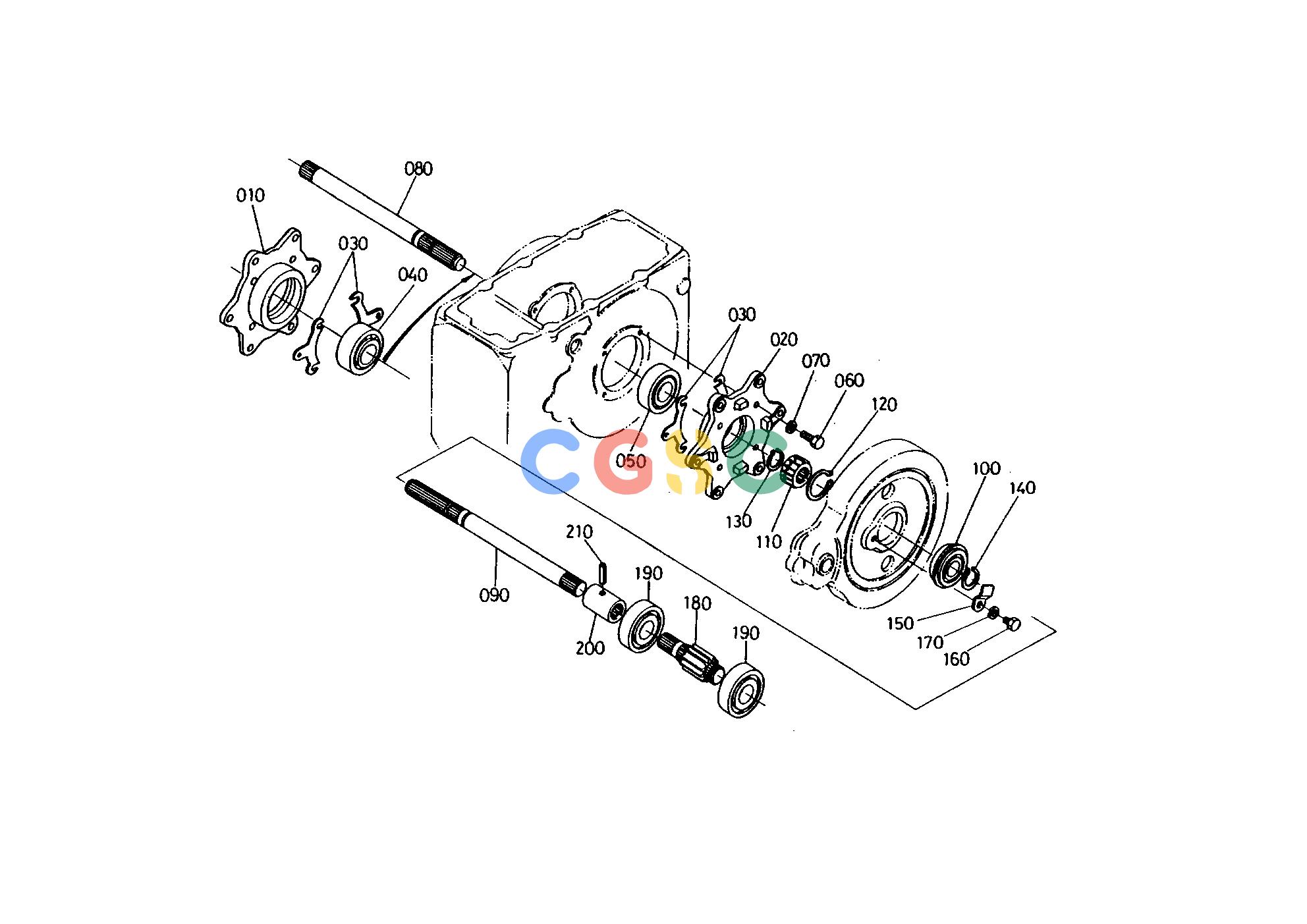 久保田零件查询T05700 DIFFERENTIAL SYSTEM 2 REAR AXLE AND REAR WHEELEPC Kubota online