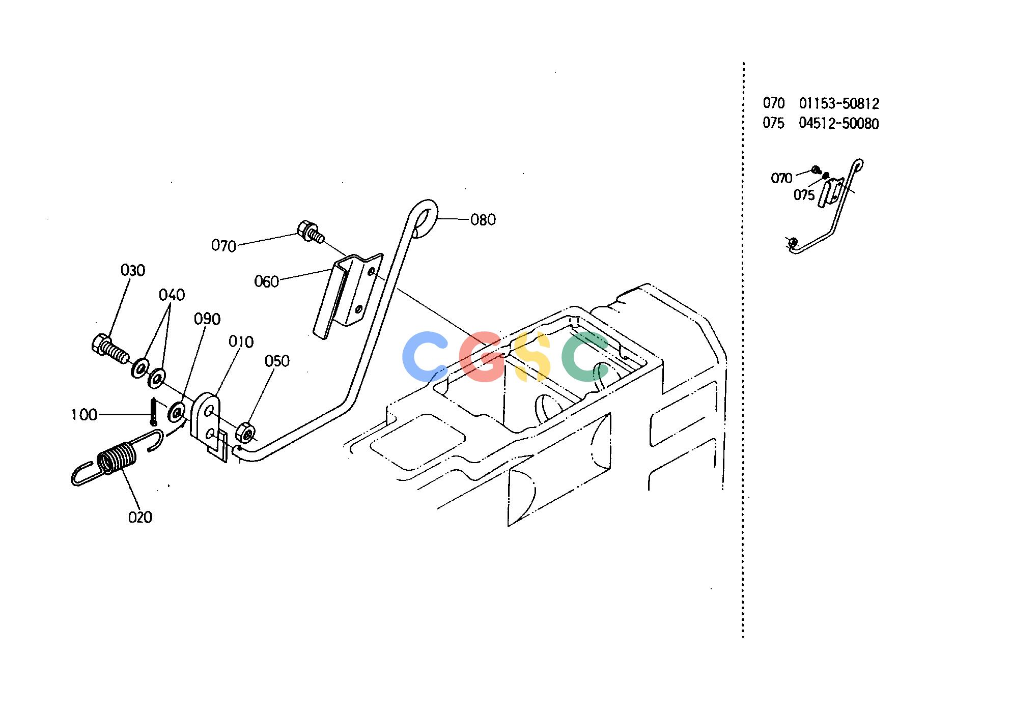 久保田零件查询T06400 PARKING BRAKE LEVER BRAKEEPC Kubota online