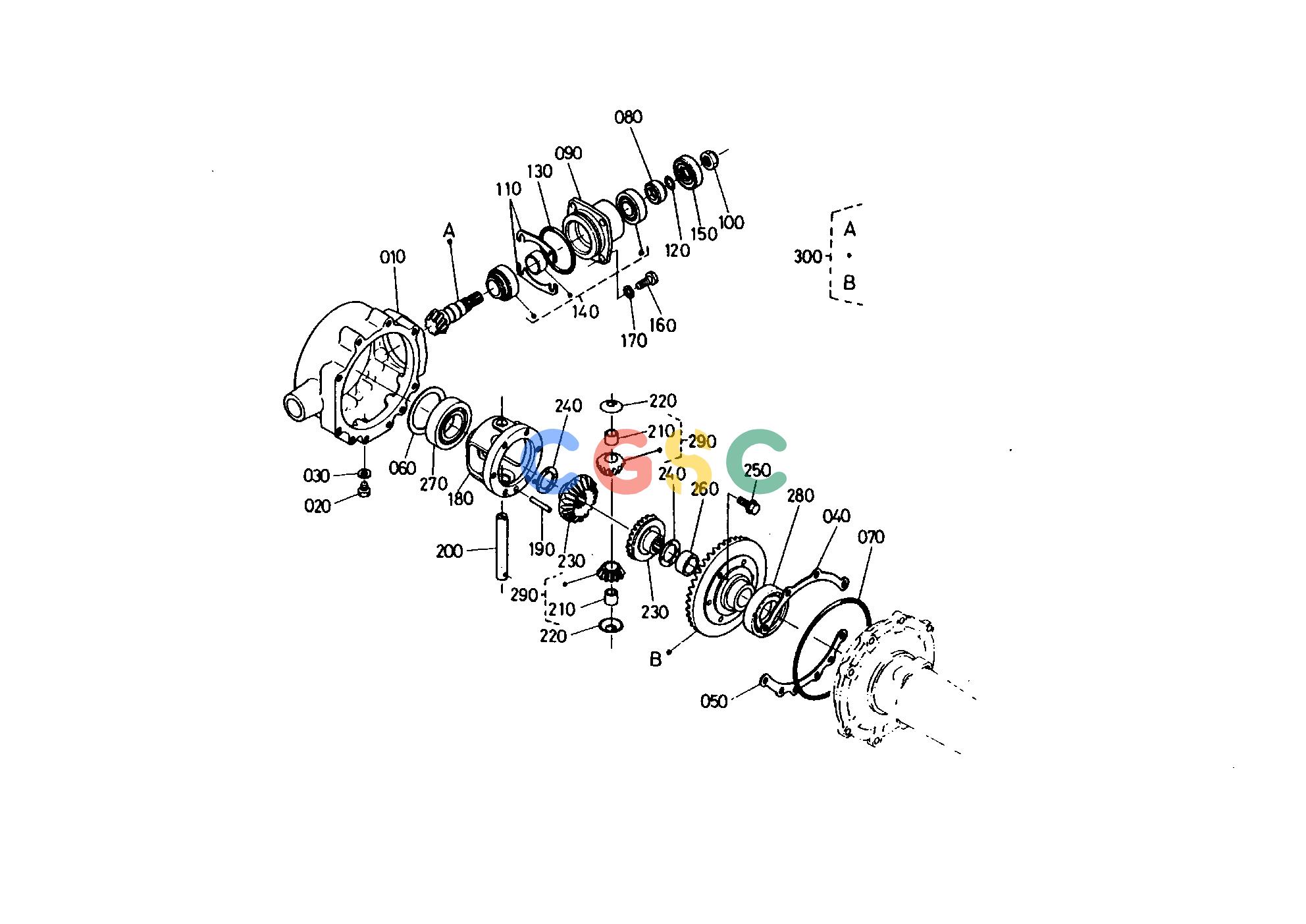 久保田零件查询T07200 DIFF.GEAR CASE FRONT AXLE AND FRONT WHEELEPC Kubota online