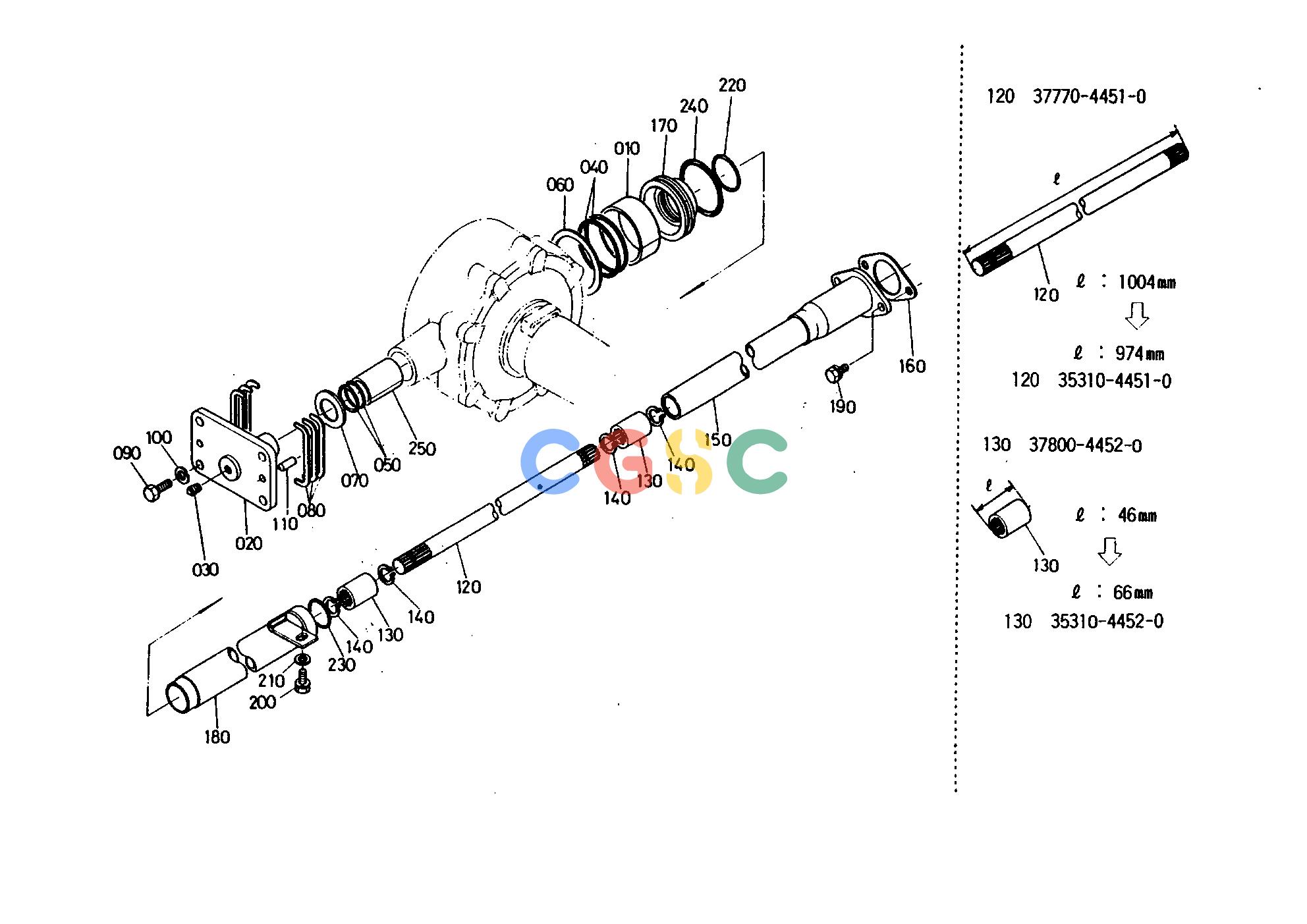 久保田零件查询T07400 PROPELLER SHAFT FRONT AXLE AND FRONT WHEELEPC Kubota online