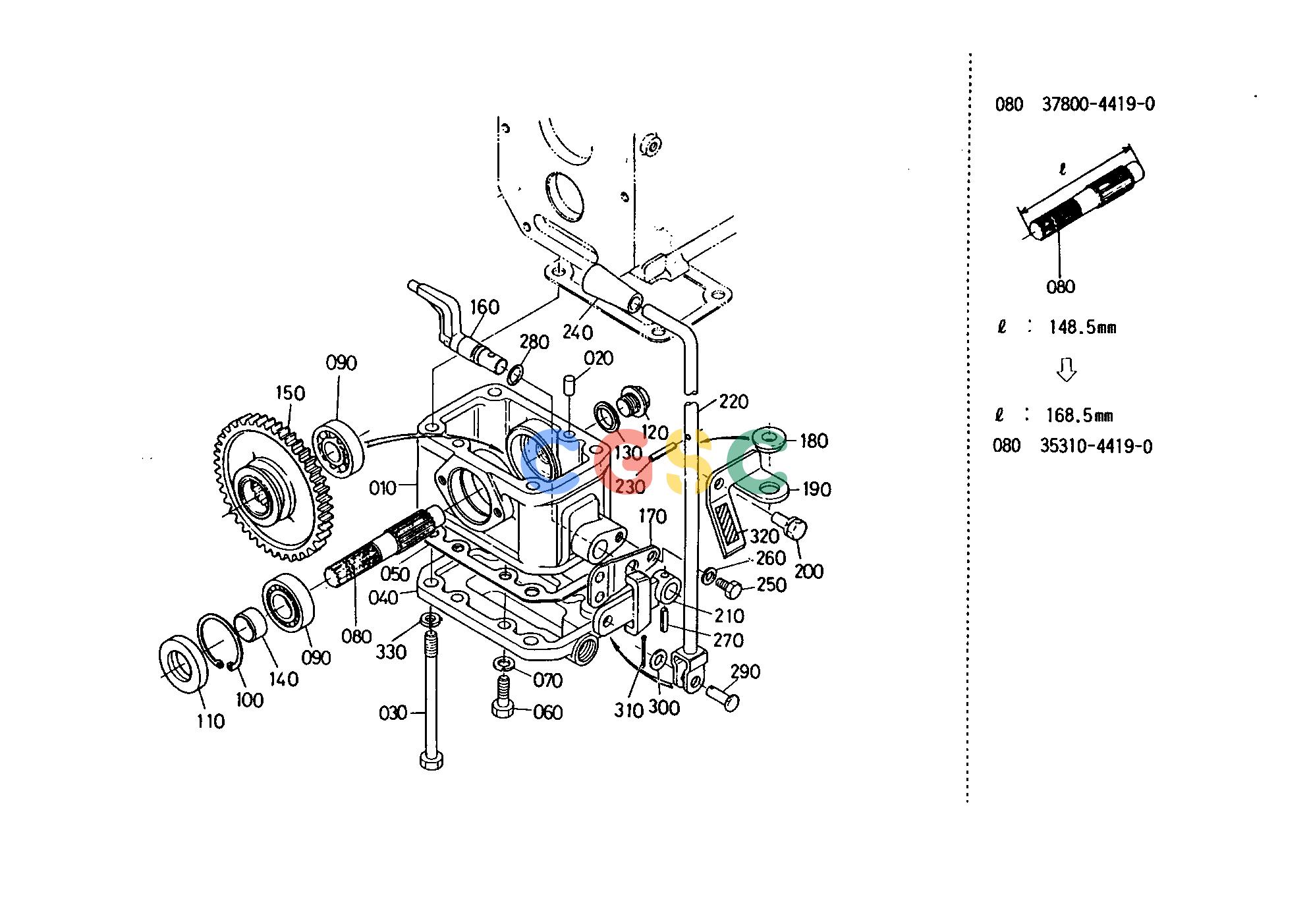 久保田零件查询T07500 DRIVE CASE FRONT AXLE AND FRONT WHEELEPC Kubota online