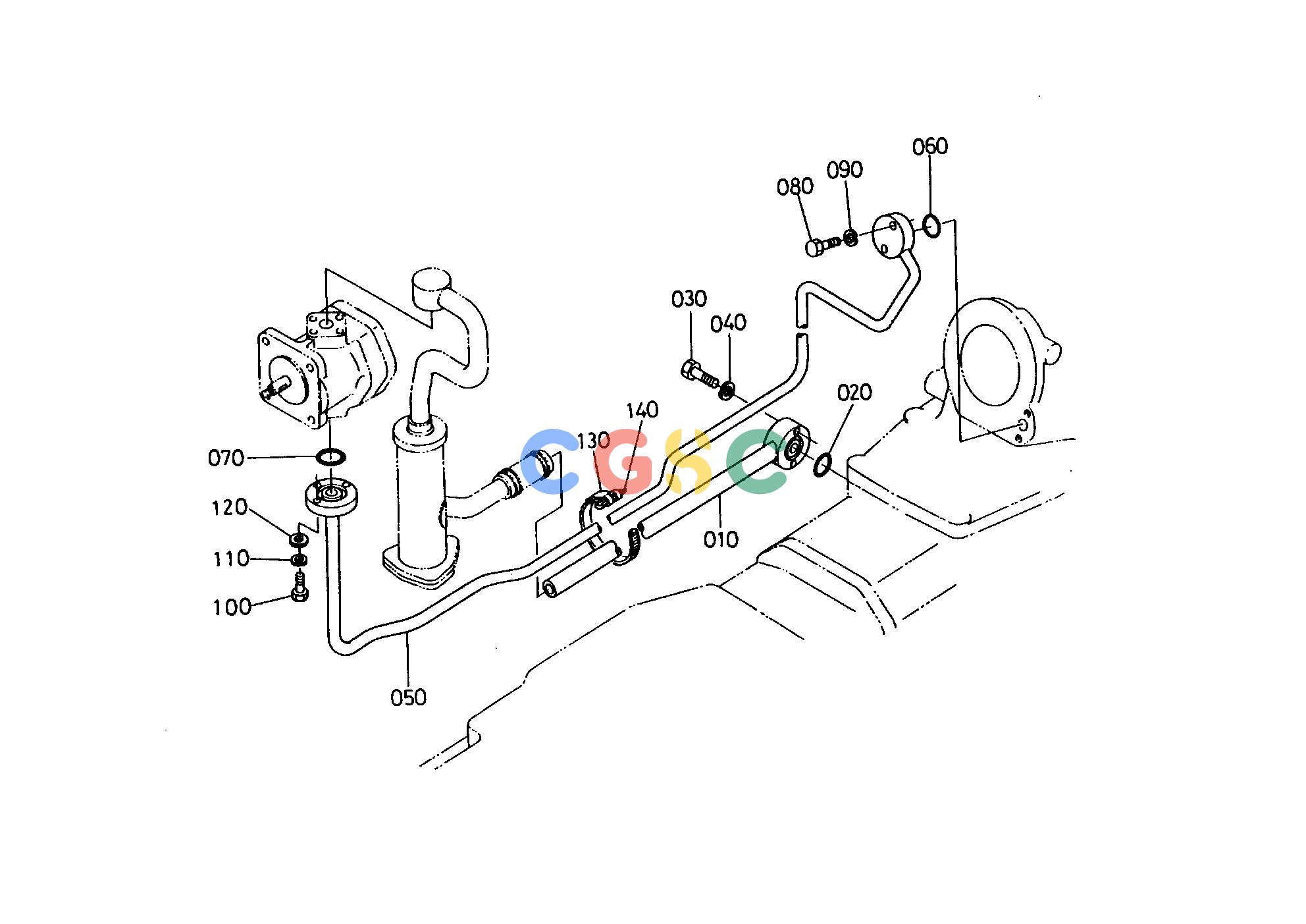 久保田零件查询T08300 HYDRAULIC OIL LINE HYDRAULIC SYSTEMEPC Kubota online