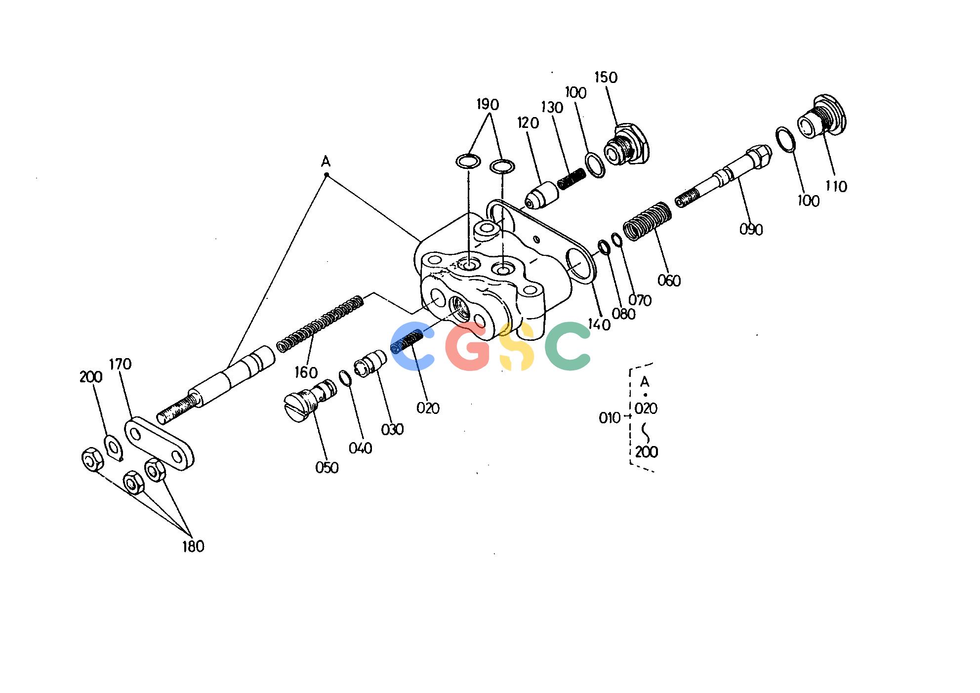 久保田零件查询T08600 CONTROL VALVE [COMPONENT PARTS] HYDRAULIC SYSTEMEPC Kubota online