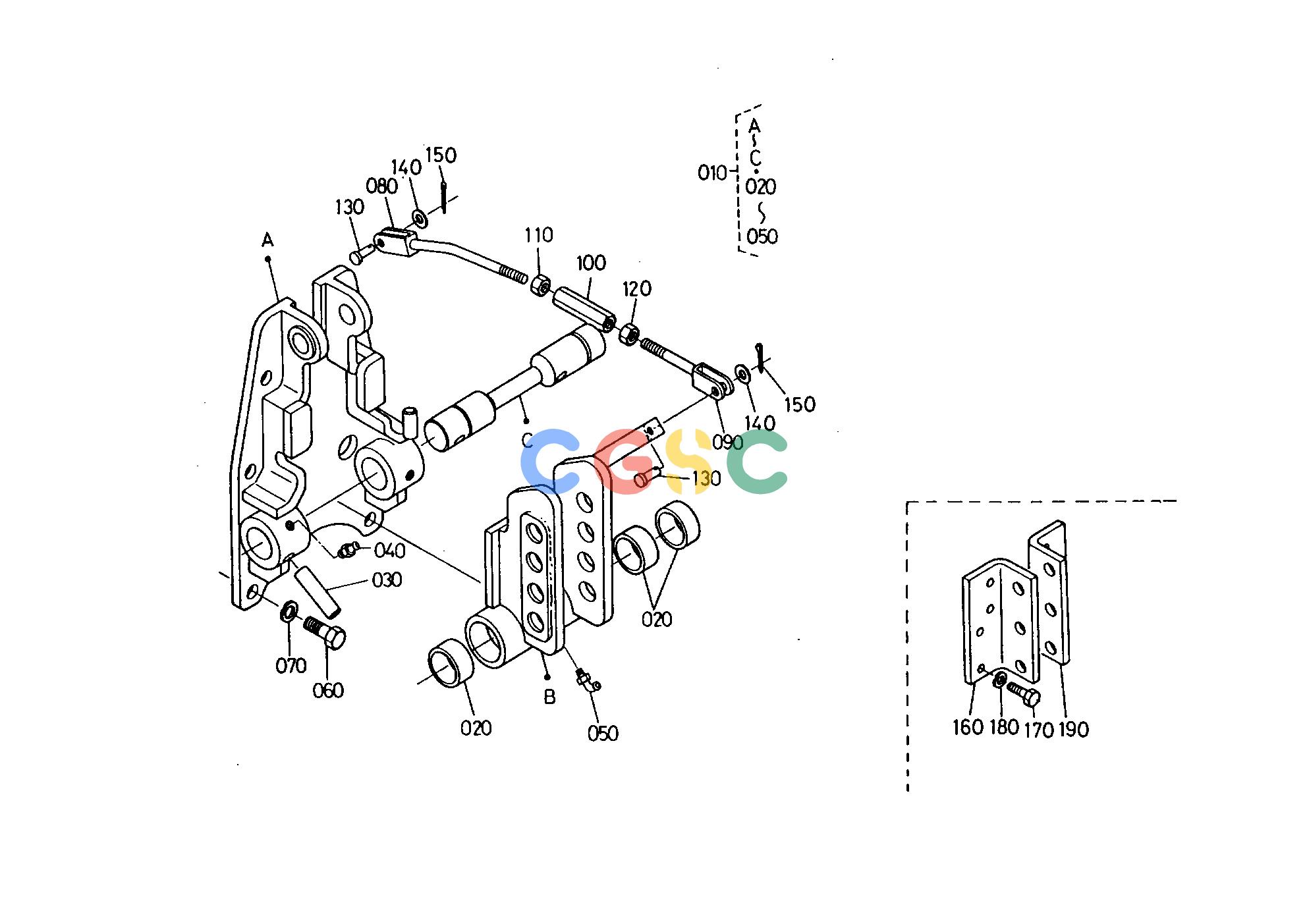 久保田零件查询T09400 TOP LINKAGE BRACKET HYDRAULIC SYSTEMEPC Kubota online