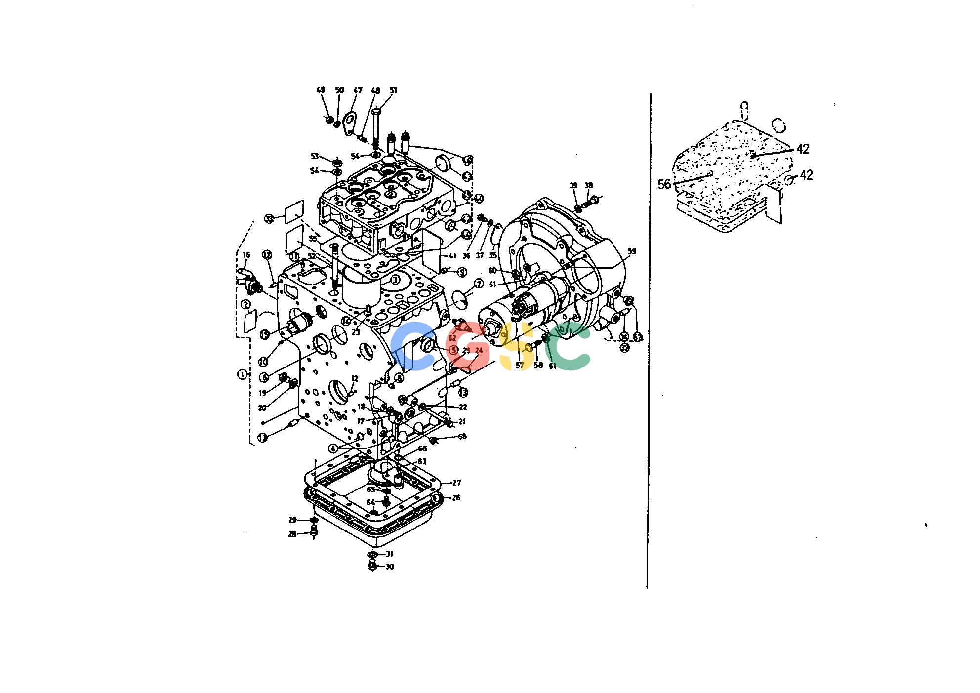 久保田零件查询010000 CRANK CASE ENGINEEPC Kubota online