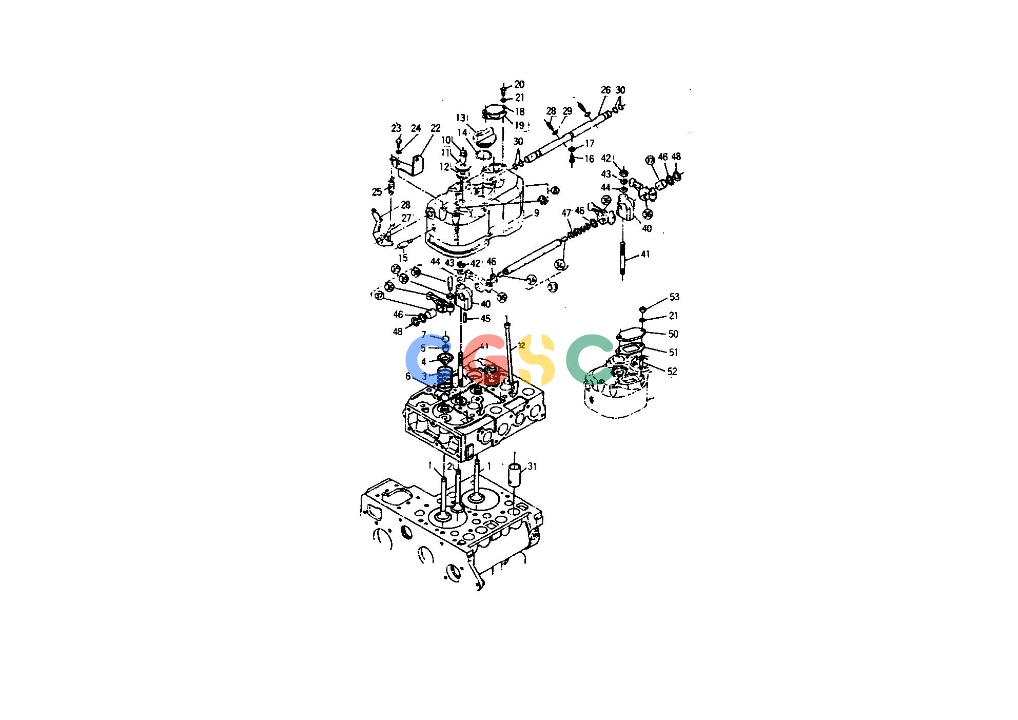 久保田零件查询040000 VALVE HEAD COVER ROCKER ARM ENGINEEPC Kubota online
