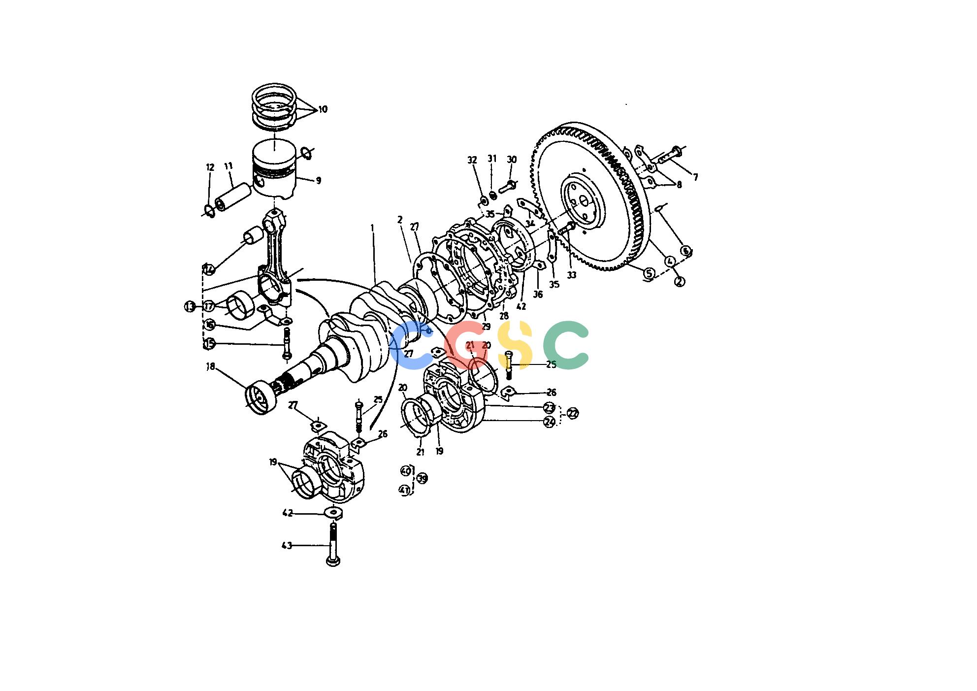 久保田零件查询050000 CRANK SHAFT ENGINEEPC Kubota online