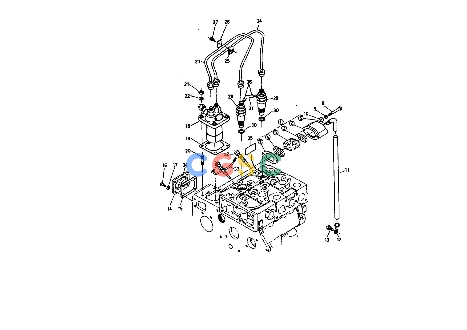 久保田零件查询080000 BREATHER INJECTION PUMP ENGINEEPC Kubota online