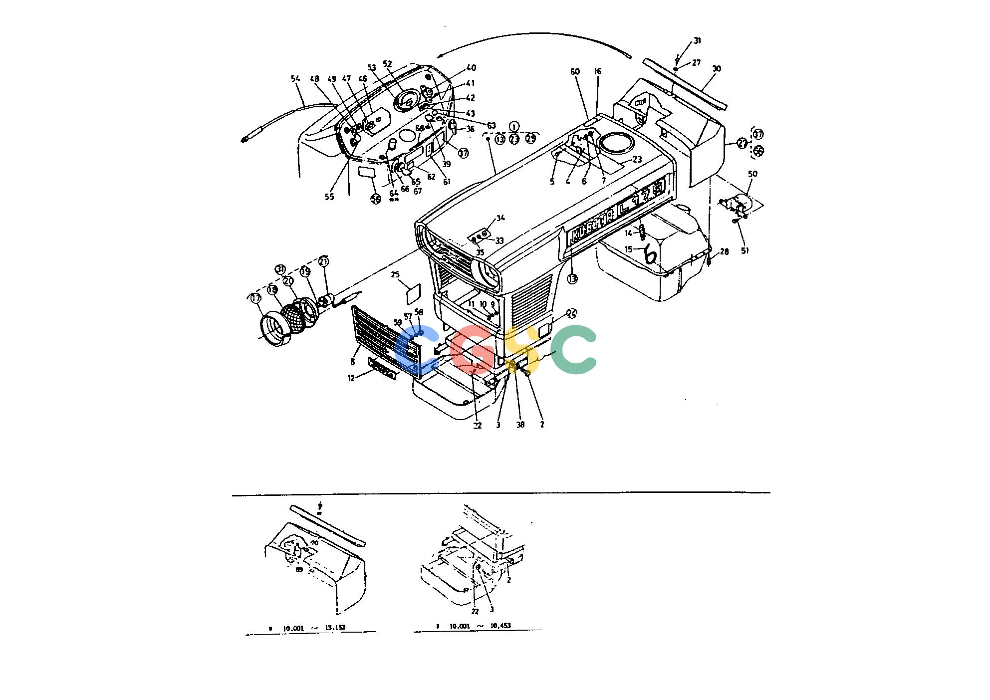 久保田零件查询200000 HOOD BONNET(HOOD) AND CHASSIS AND CANOPYEPC Kubota online