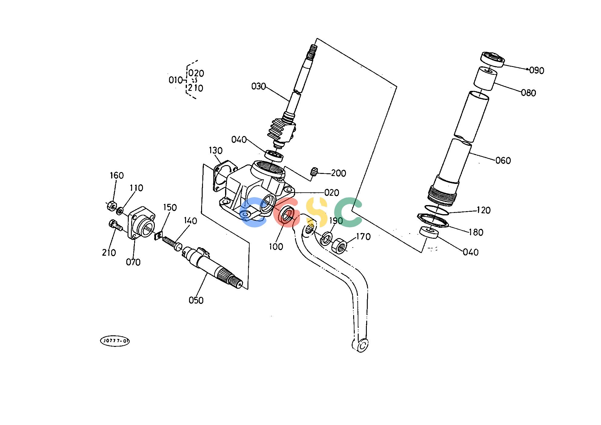 久保田零件查询T09800 MANUAL STEERING [COMPONENT PARTS] STEERINGEPC Kubota online