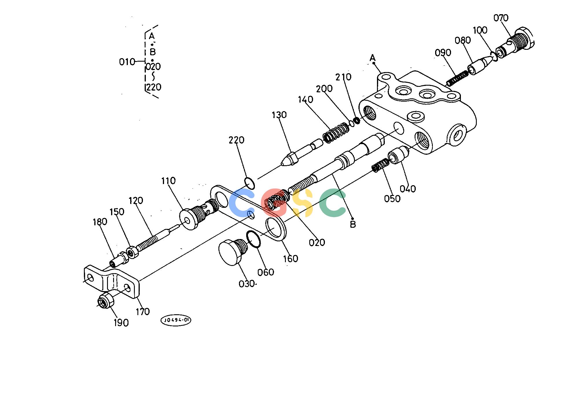 久保田零件查询T10800 CONTROL VALVE (POSITION) [COMPONENT PARTS] HYDRAULIC SYSTEMEPC Kubota online