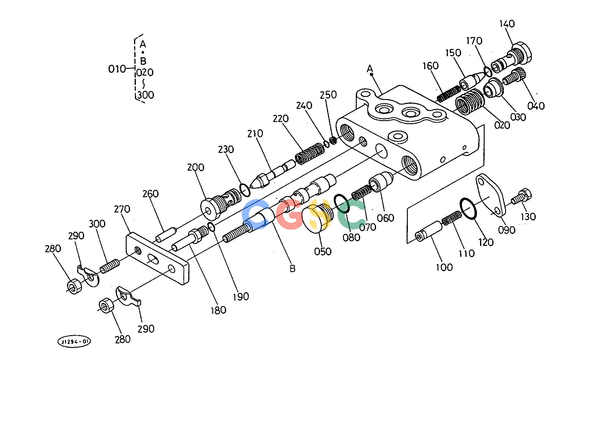 久保田零件查询T10900 CONTROL VALVE (DRAFT) [COMPONENT PARTS] HYDRAULIC SYSTEMEPC Kubota online