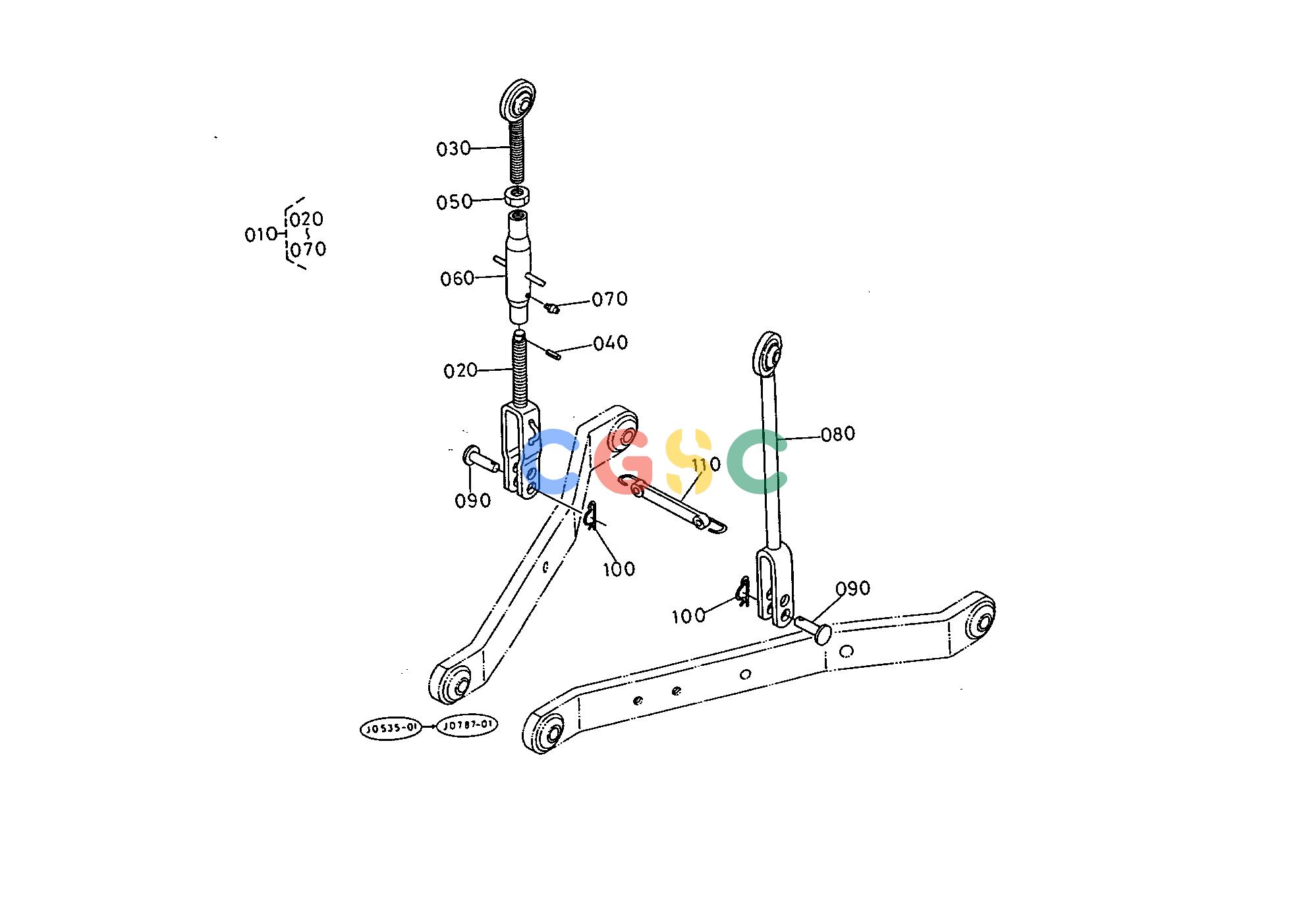 久保田零件查询T11900 3-POINT LINKAGE 2 HYDRAULIC SYSTEMEPC Kubota online