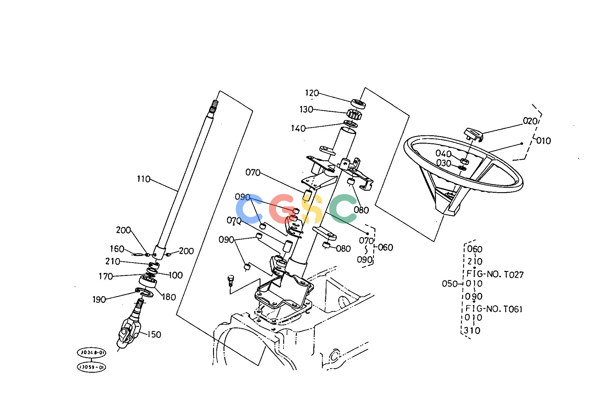 久保田零件查询T09502 STEERING HANDLE [NEW TYPE] ## S.No.;>=11125 STEERINGEPC Kubota online