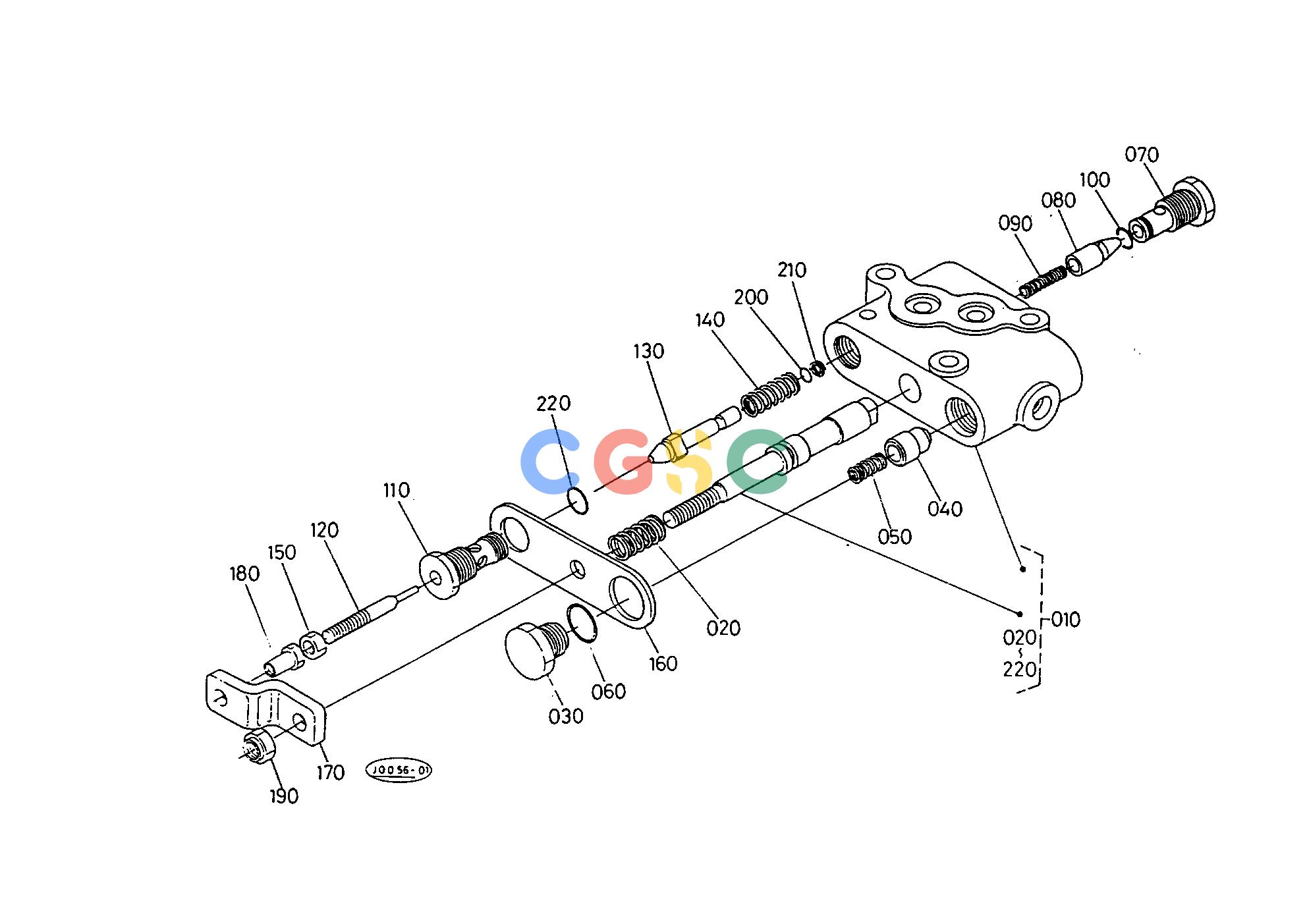 久保田零件查询T10301 CONTROL VALVE [COMPONENT PARTS] ## S.No.;<=10060 HYDRAULIC SYSTEMEPC Kubota online