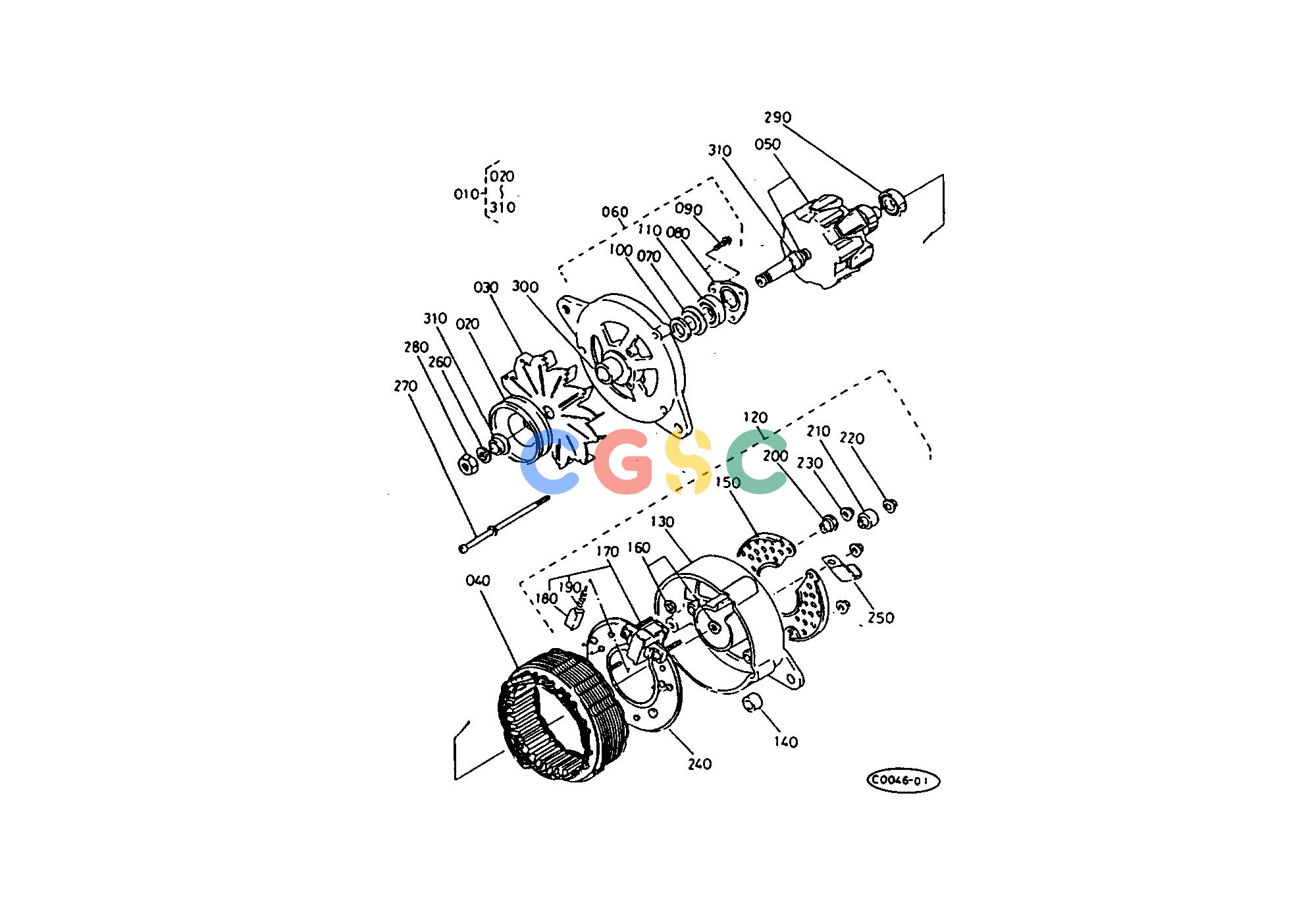 久保田零件查询T03700 DYNAMO [COMPONENT PARTS] ELECTRICAL SYSTEMEPC Kubota online