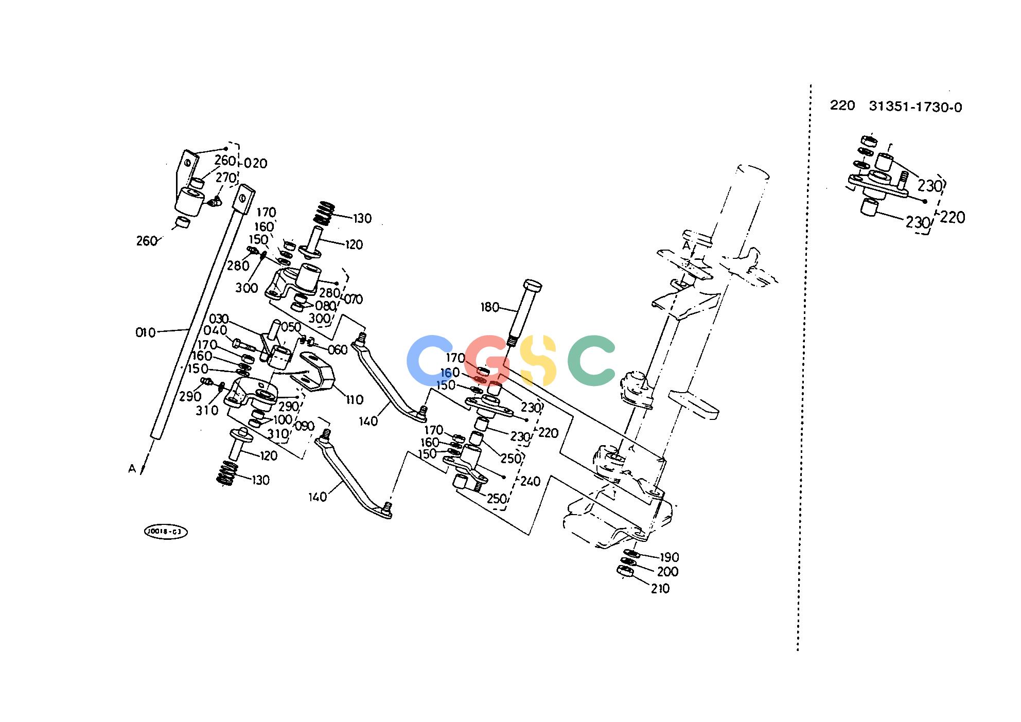 久保田零件查询T06100 MAIN GEAR SHIFT LINKAGE SYSTEM SPEED CHANGE LEVEREPC Kubota online