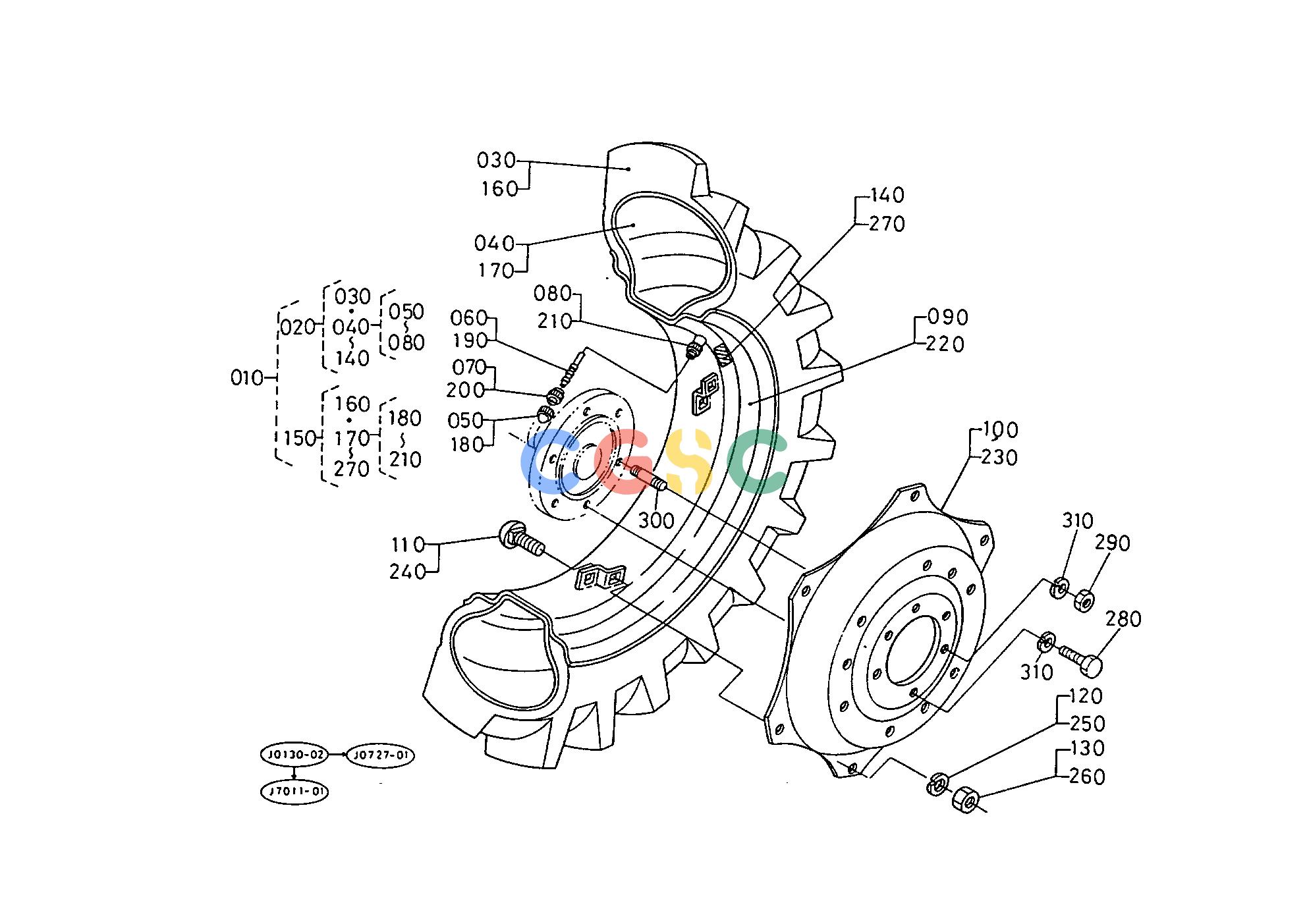 久保田零件查询T07404 REAR WHEEL (13.6-26) REAR AXLE AND REAR WHEELEPC Kubota online