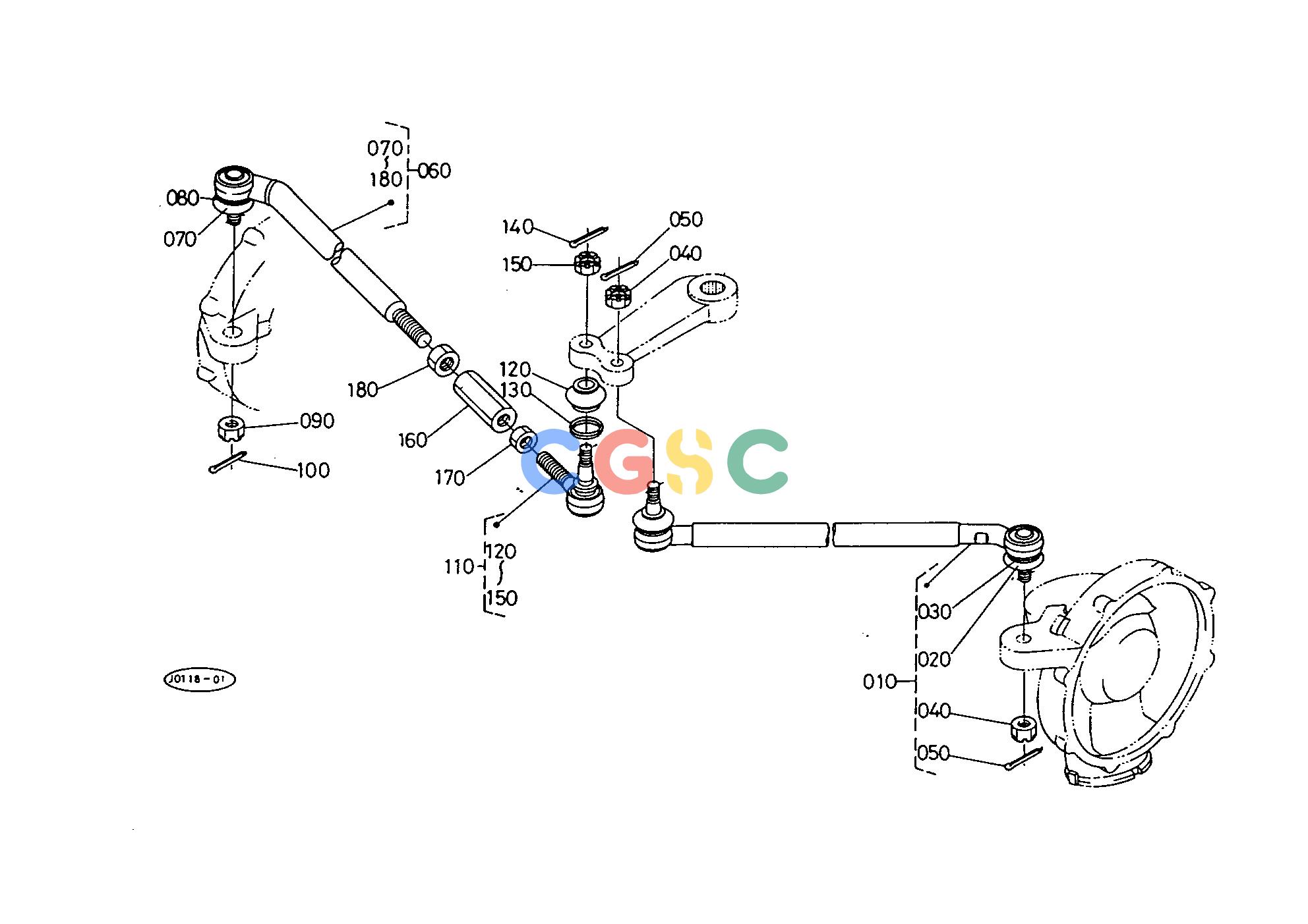 久保田零件查询T09100 STEERING LINKAGE STEERINGEPC Kubota online