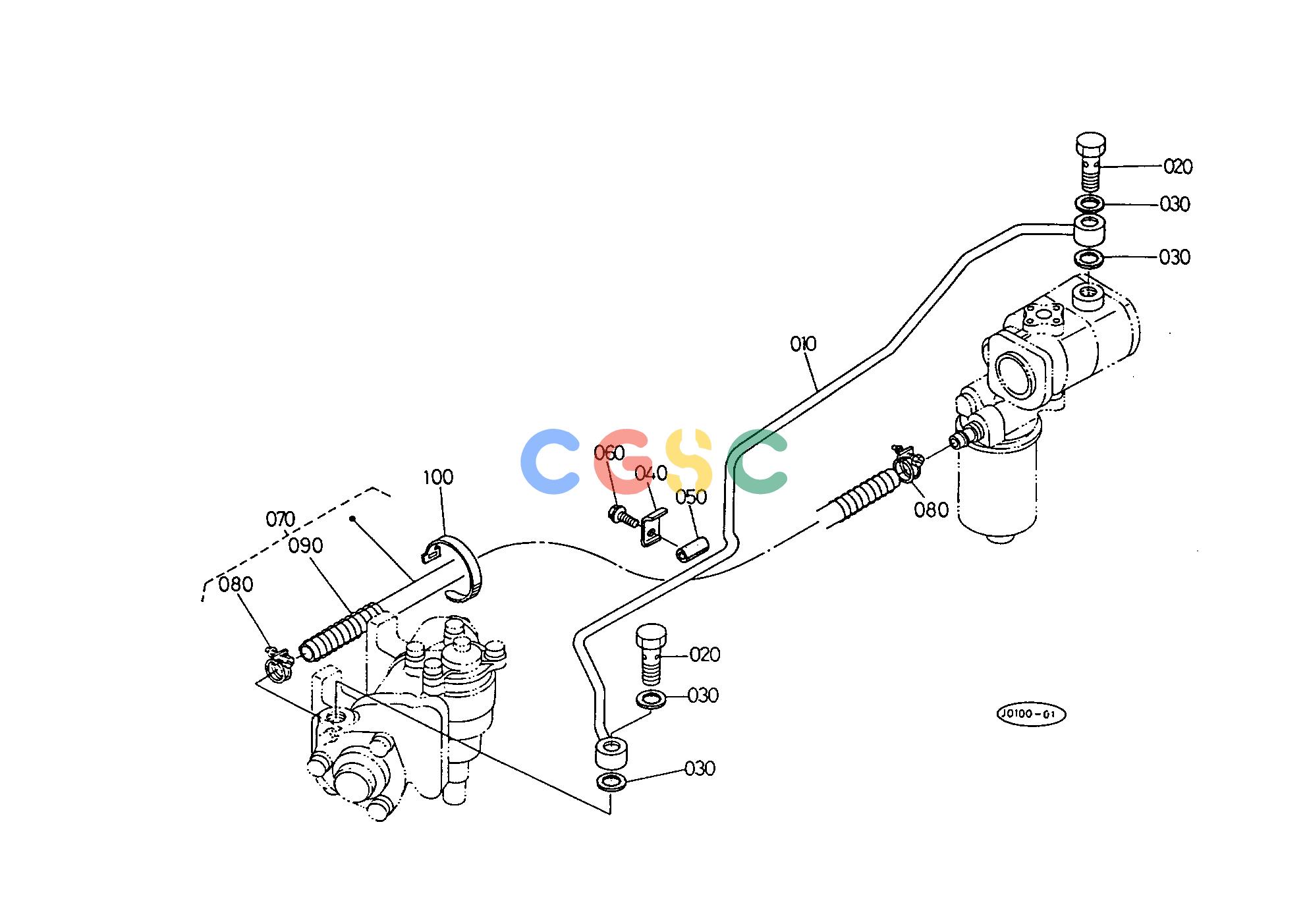 久保田零件查询T10002 HYDRAULIC OIL LINE (PS) HYDRAULIC SYSTEMEPC Kubota online