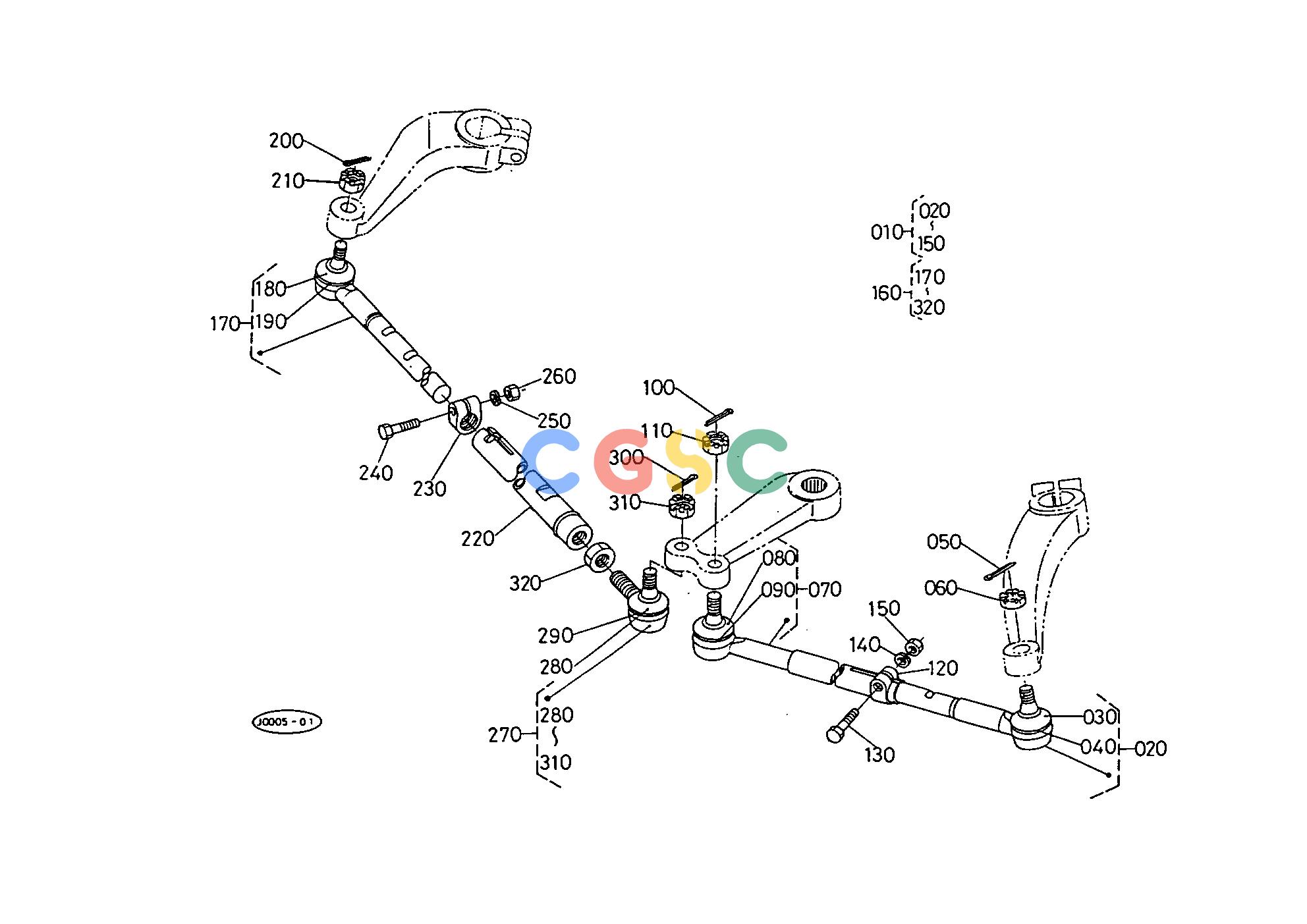 久保田零件查询T09000 STEERING LINKAGE STEERINGEPC Kubota online