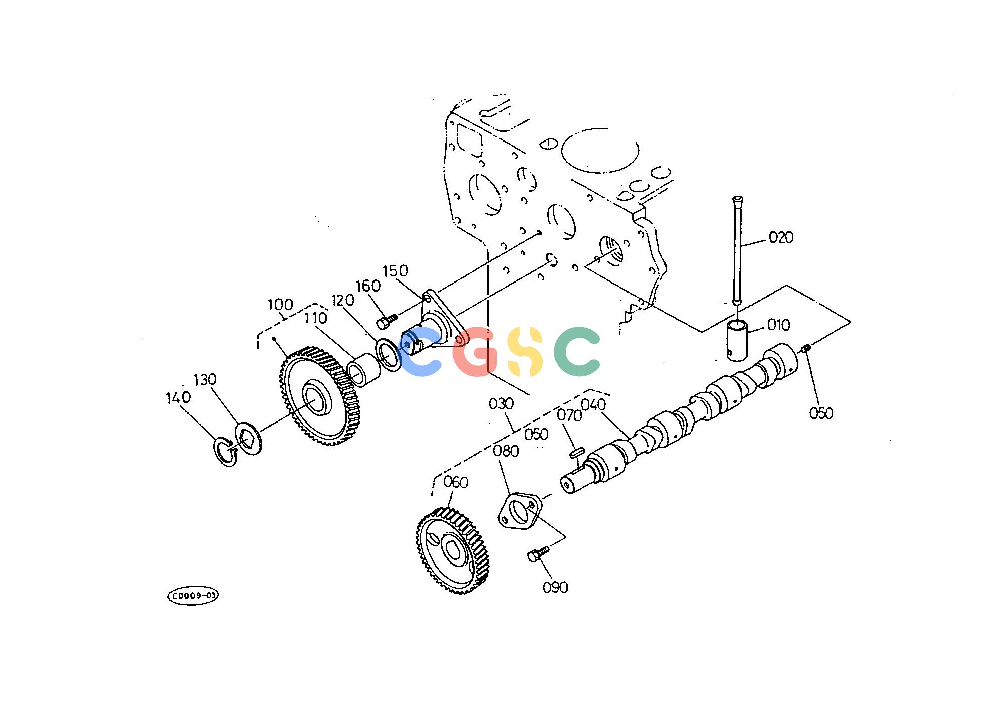 久保田零件查询T01401 CAMSHAFT ENGINEEPC Kubota online