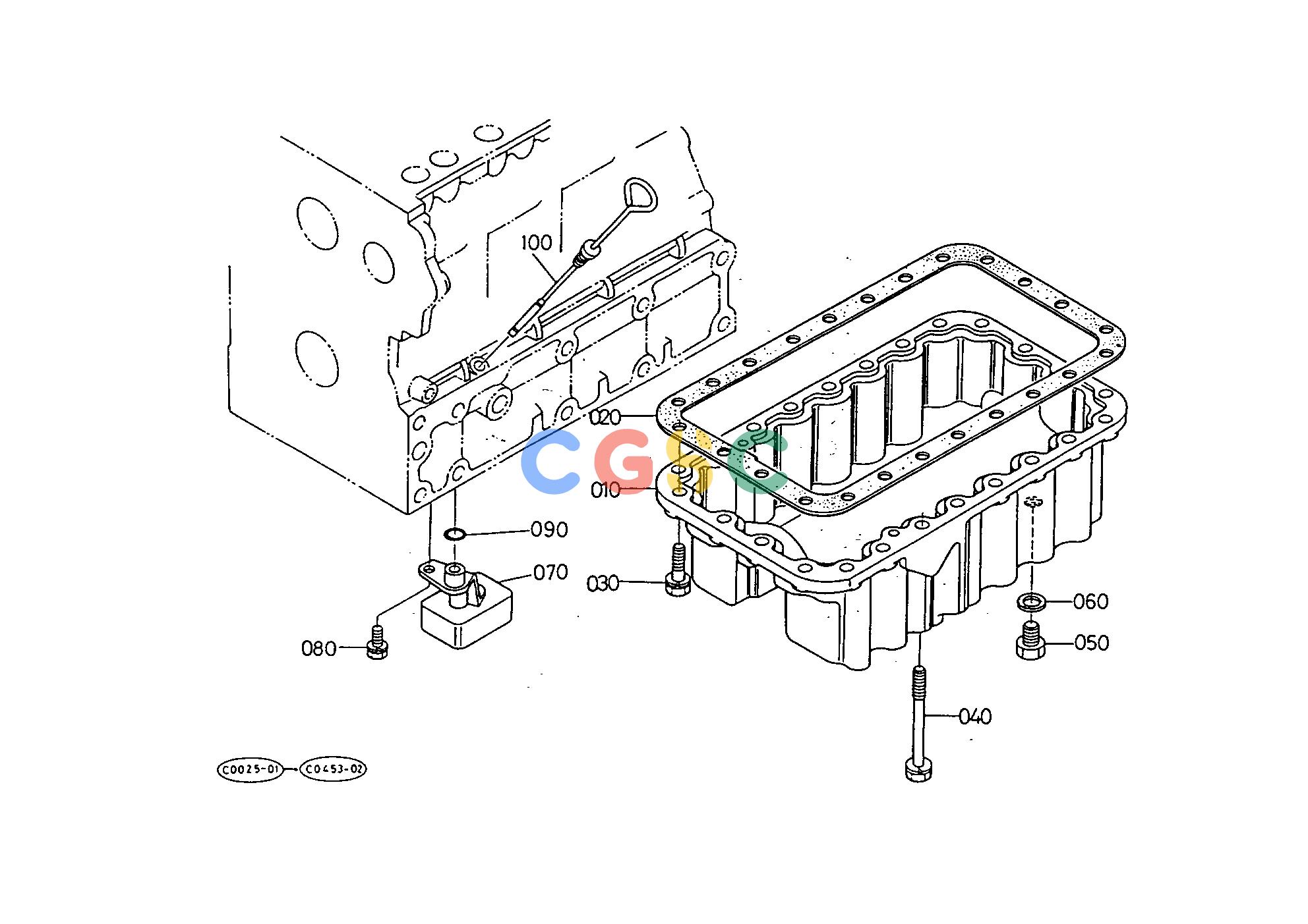 久保田零件查询T00202 OIL PAN ENGINEEPC Kubota online