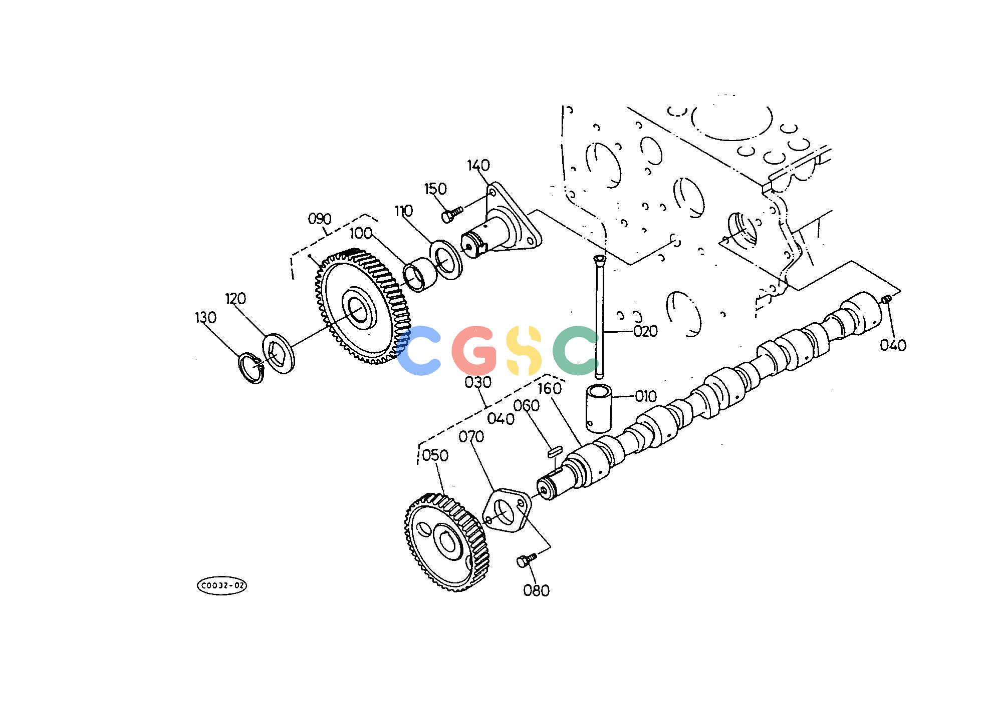 久保田零件查询T01402 CAMSHAFT ENGINEEPC Kubota online