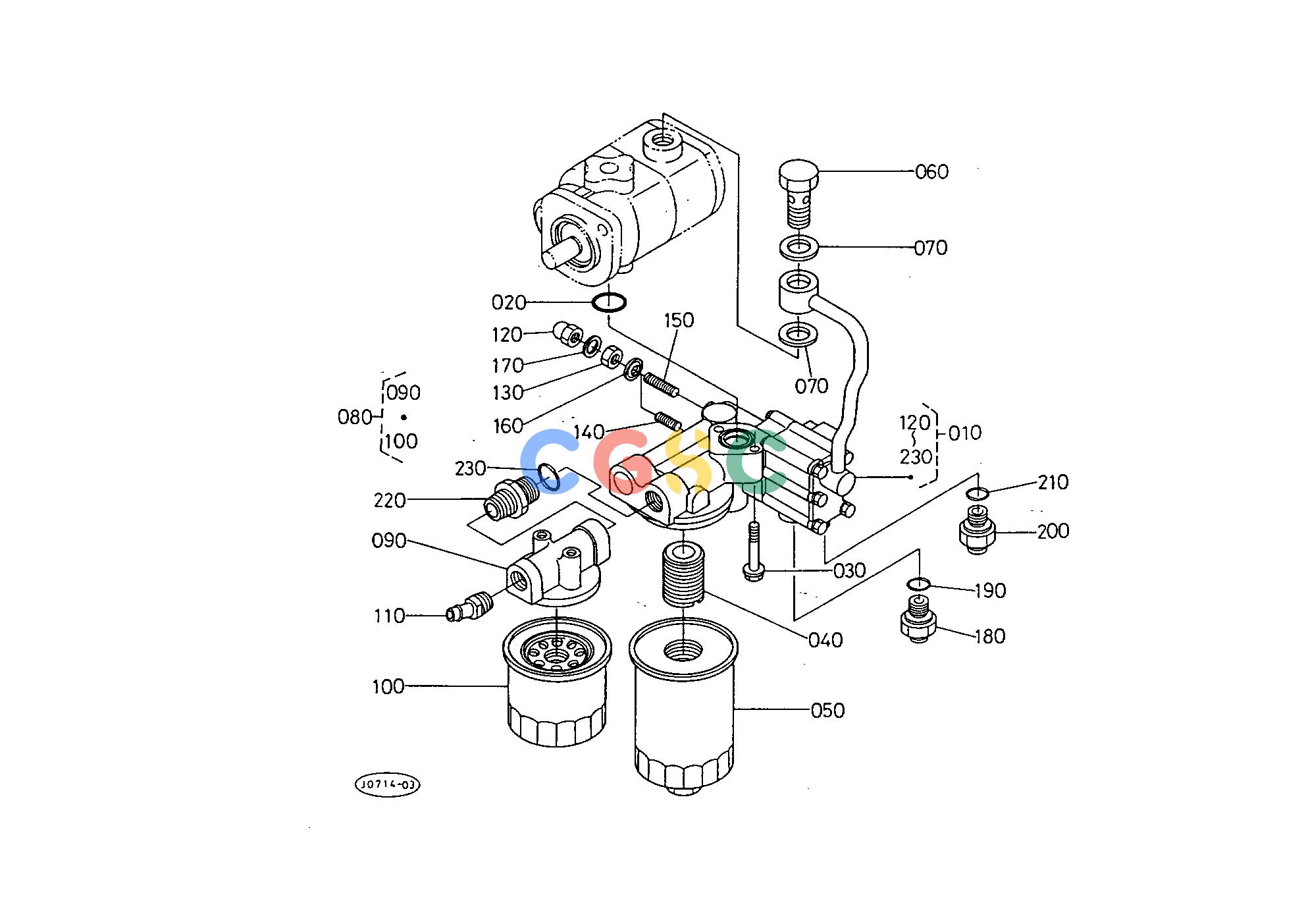 久保田零件查询T09400 HYDRAULIC OIL FILTER HYDRAULIC SYSTEMEPC Kubota online