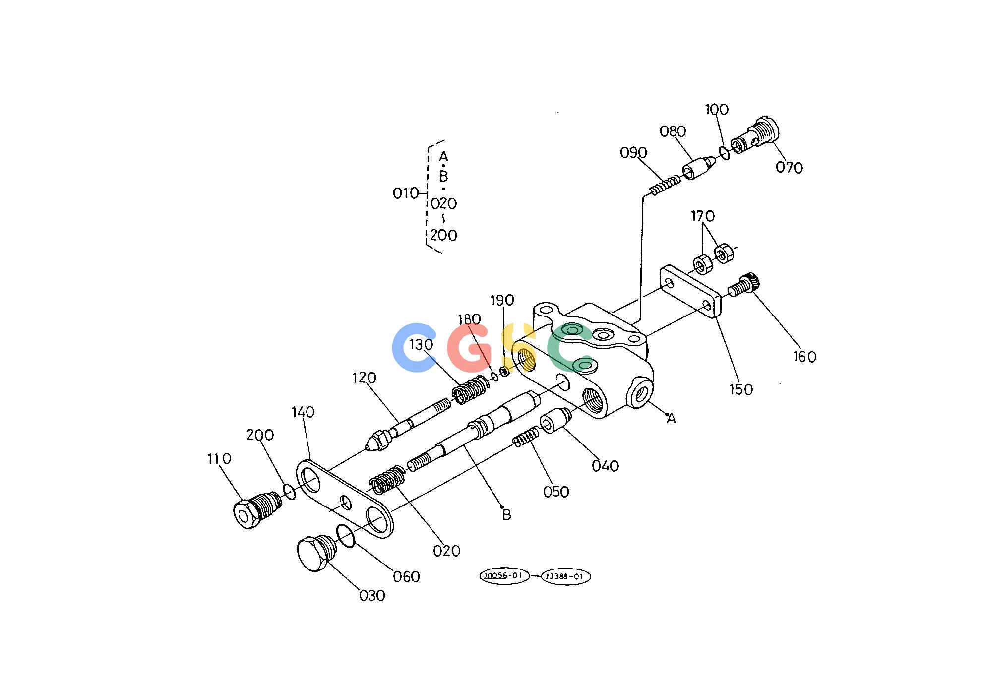 久保田零件查询T10100 CONTROL VALVE [COMPONENT PARTS] HYDRAULIC SYSTEMEPC Kubota online