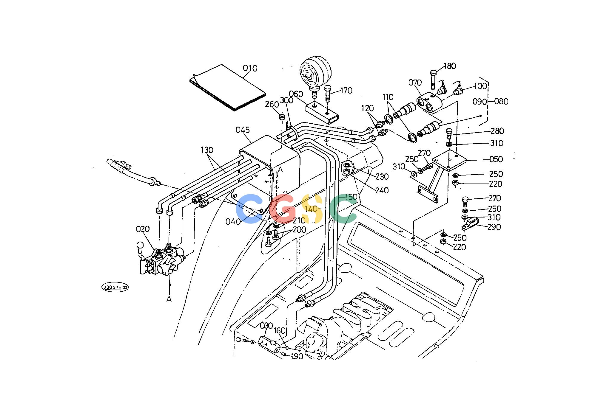 久保田零件查询T10800 AUX.CONTROL VALVE 1 [OPTION] HYDRAULIC SYSTEMEPC Kubota online