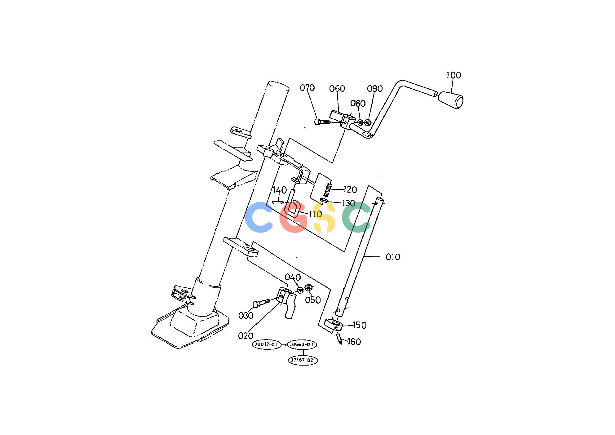 久保田零件查询T05801 SHUTTLE GEAR SHIFT LEVER [OLD TYPE] ## S.No.;<=80188 SPEED CHANGE LEVEREPC Kubota online