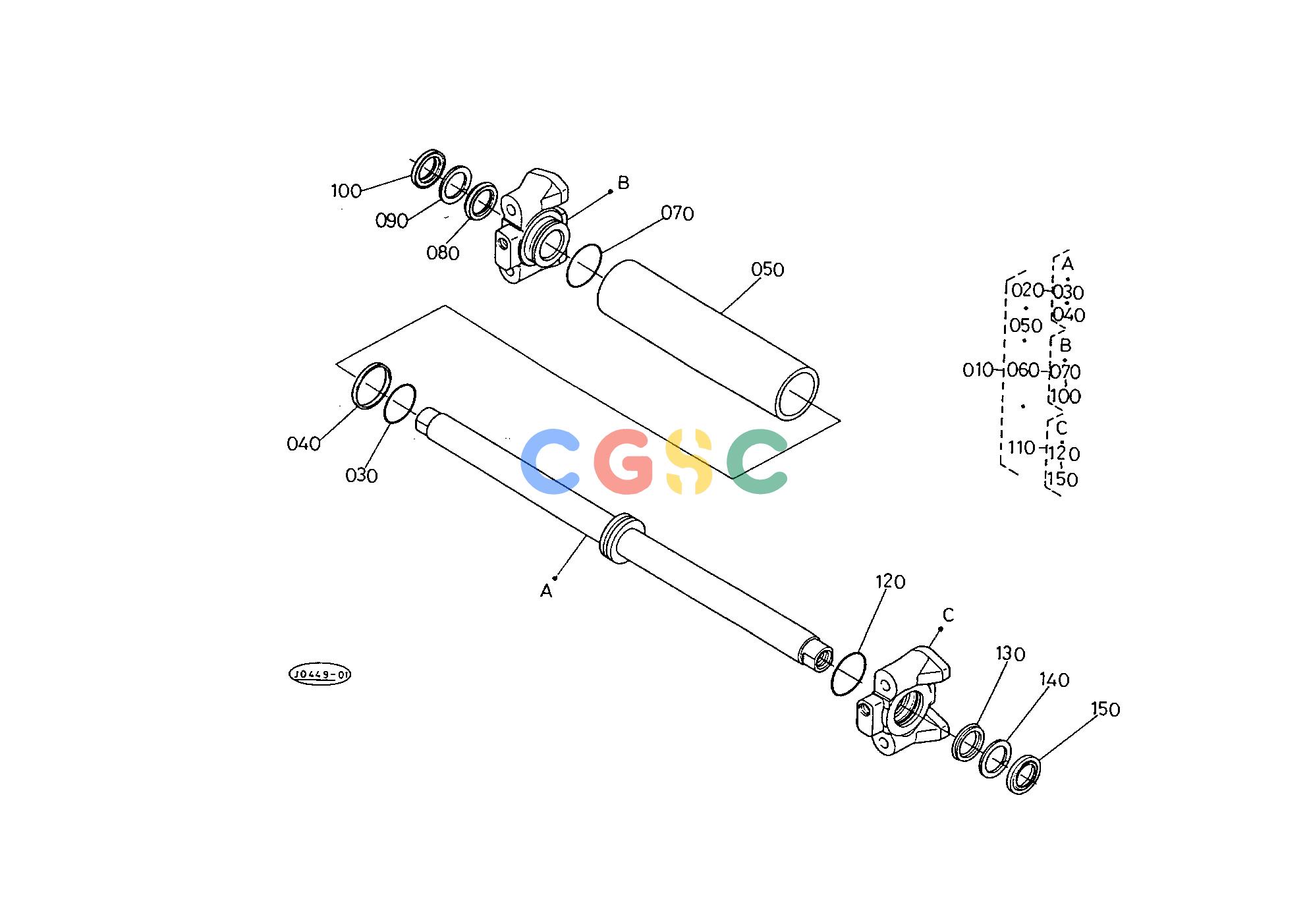 久保田零件查询T08600 STEERING CYLINDER [COMPONENT PARTS] ## S.No.;>=80189 STEERINGEPC Kubota online