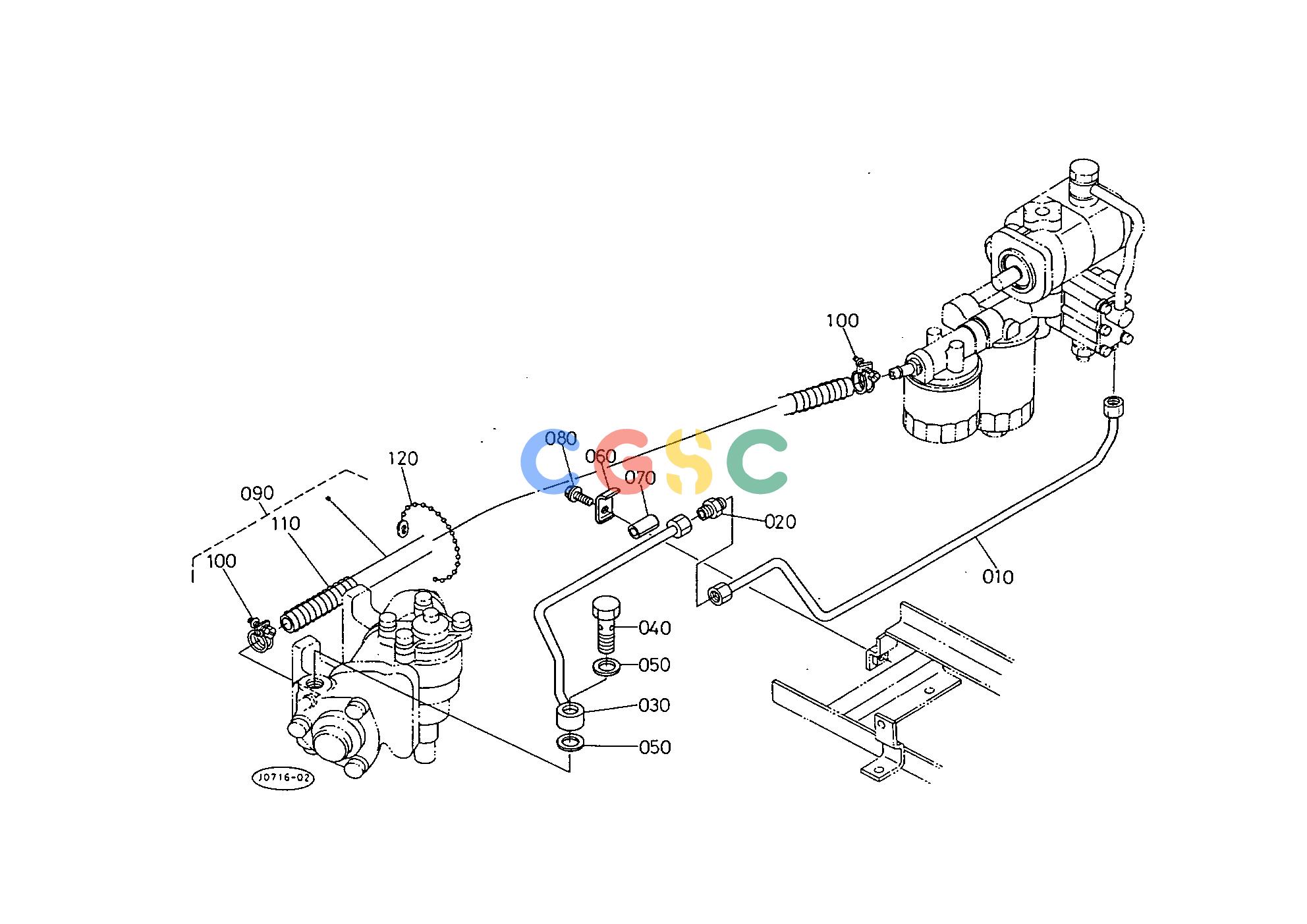 久保田零件查询T09601 HYDRAULIC OIL LINE (PS) [OLD TYPE] ## S.No.;<=80188 HYDRAULIC SYSTEMEPC Kubota online
