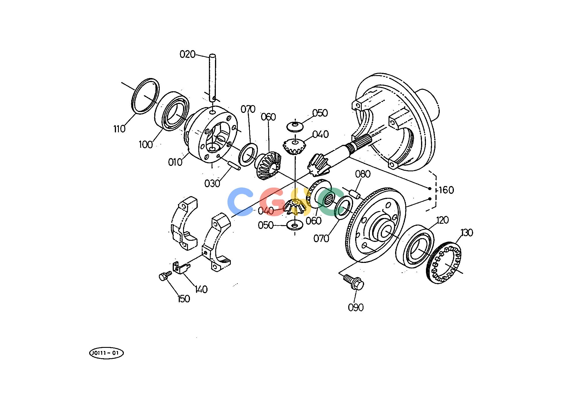 久保田零件查询T10100 FRONT DIFFERENTIAL FRONT AXLE AND FRONT WHEELEPC Kubota online