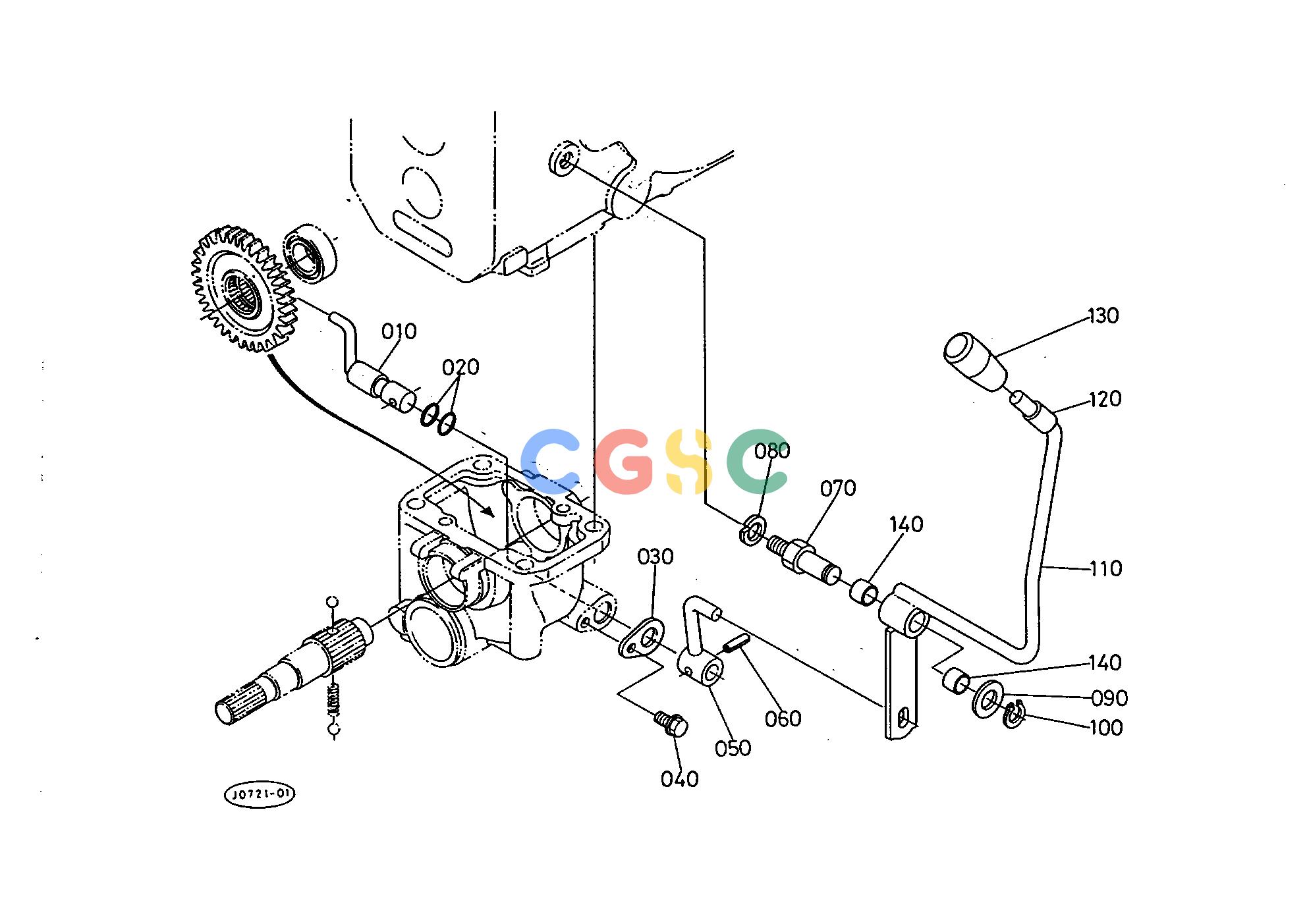 久保田零件查询T10300 FRONT WHEEL DRIVE LEVER FRONT AXLE AND FRONT WHEELEPC Kubota online