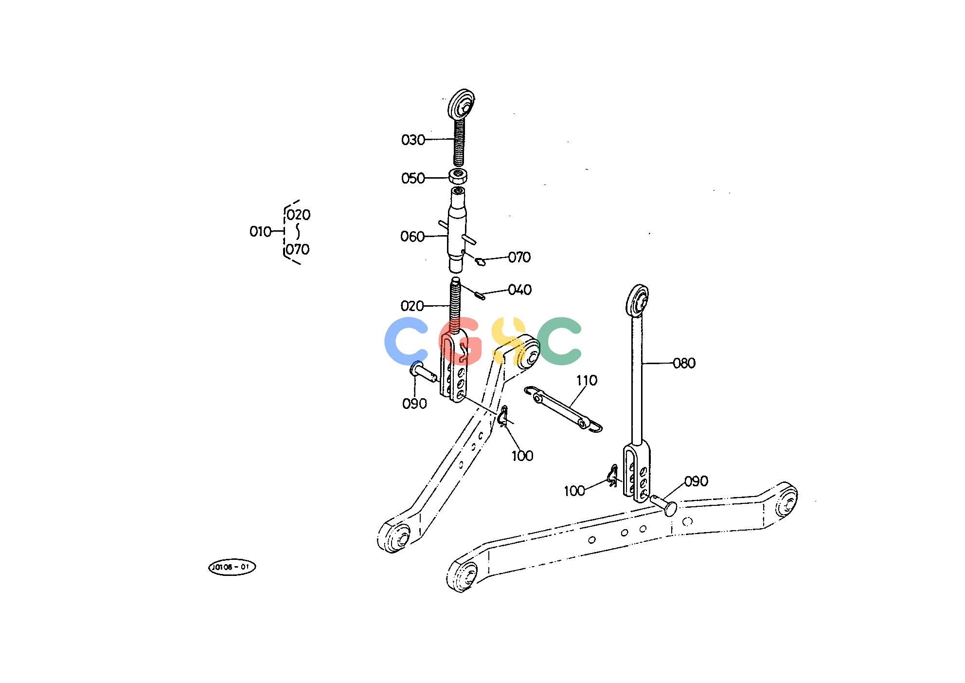 久保田零件查询T12801 3-POINT LINKAGE 2 HYDRAULIC SYSTEMEPC Kubota online