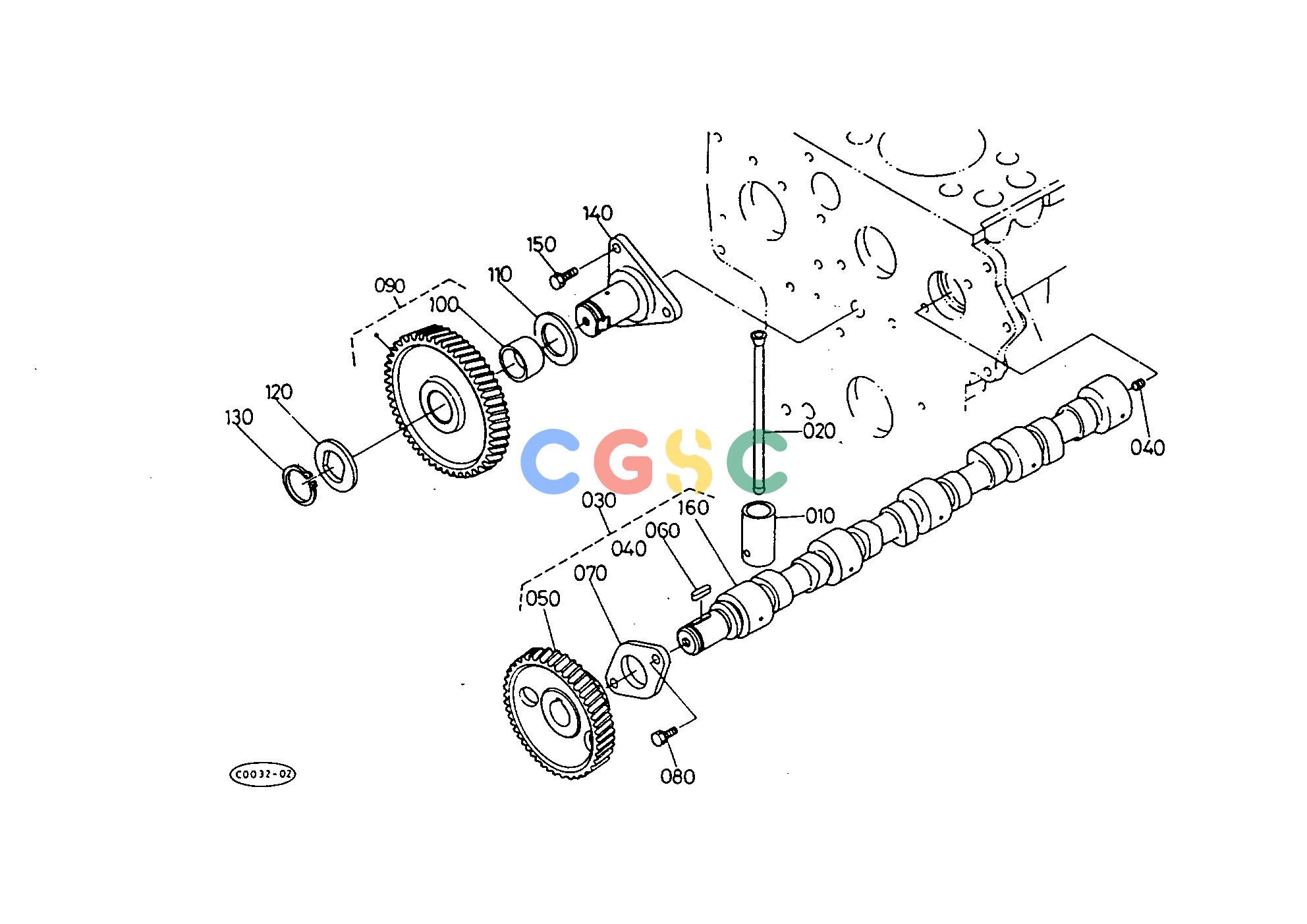 久保田零件查询T03700 CAMSHAFT ENGINEEPC Kubota online