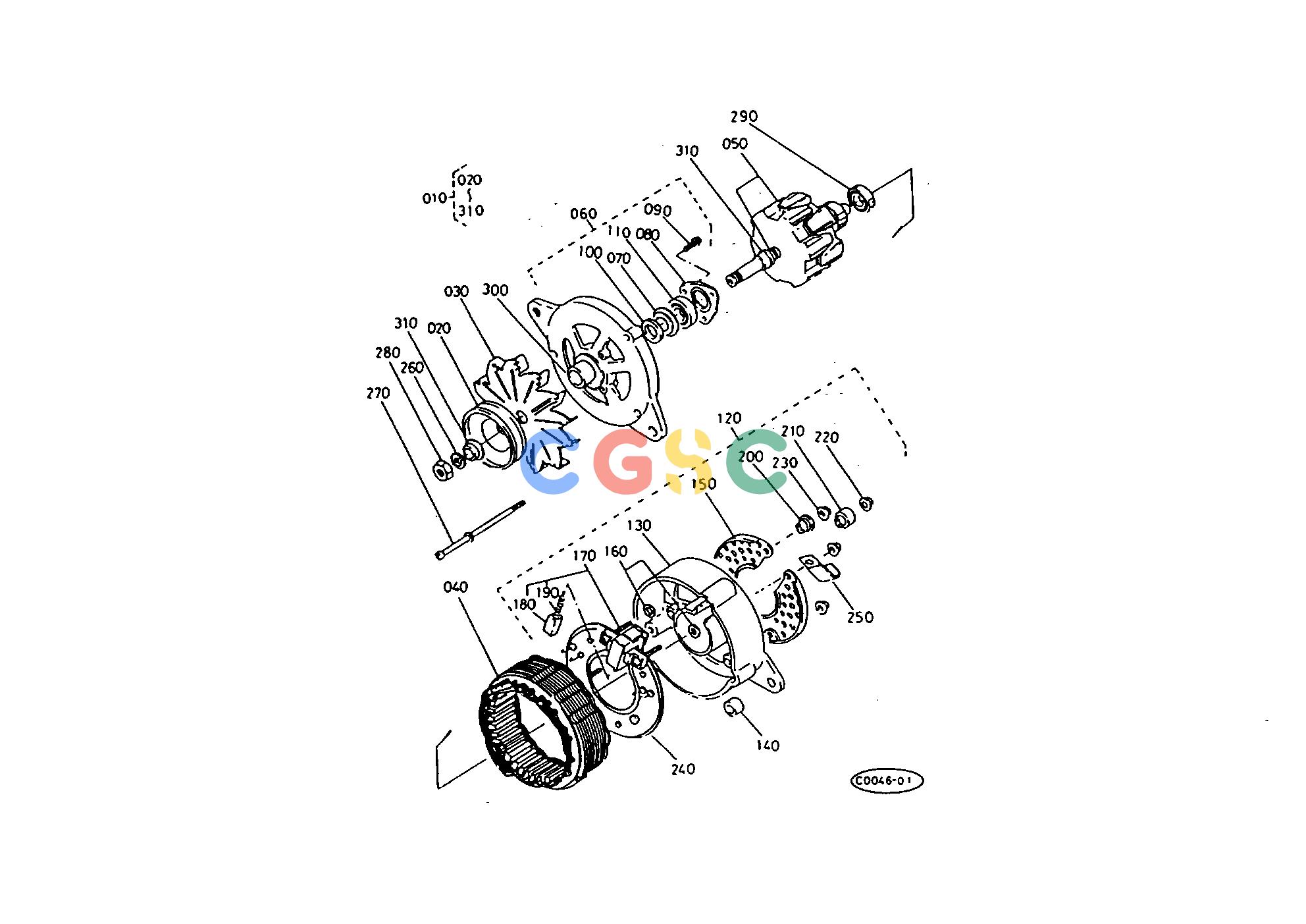 久保田零件查询T05902 DYNAMO [COMPONENT PARTS] ELECTRICAL SYSTEMEPC Kubota online