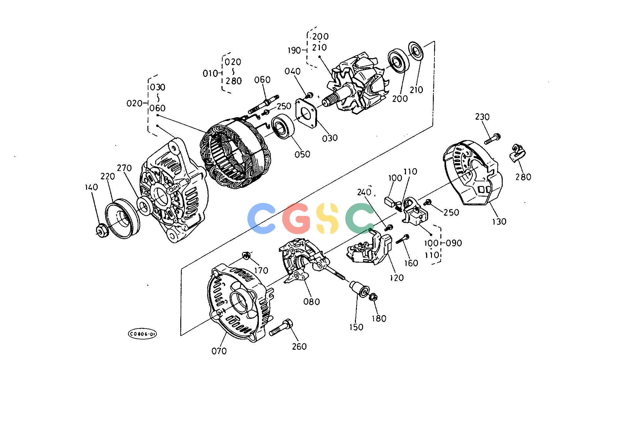 久保田零件查询T03702 DYNAMO [COMPONENT PARTS] [CA] ## S.No.:L2250DT;>=56292 L2550DT;>=56717 ELECTRICAL SYSTEMEPC Kubota online