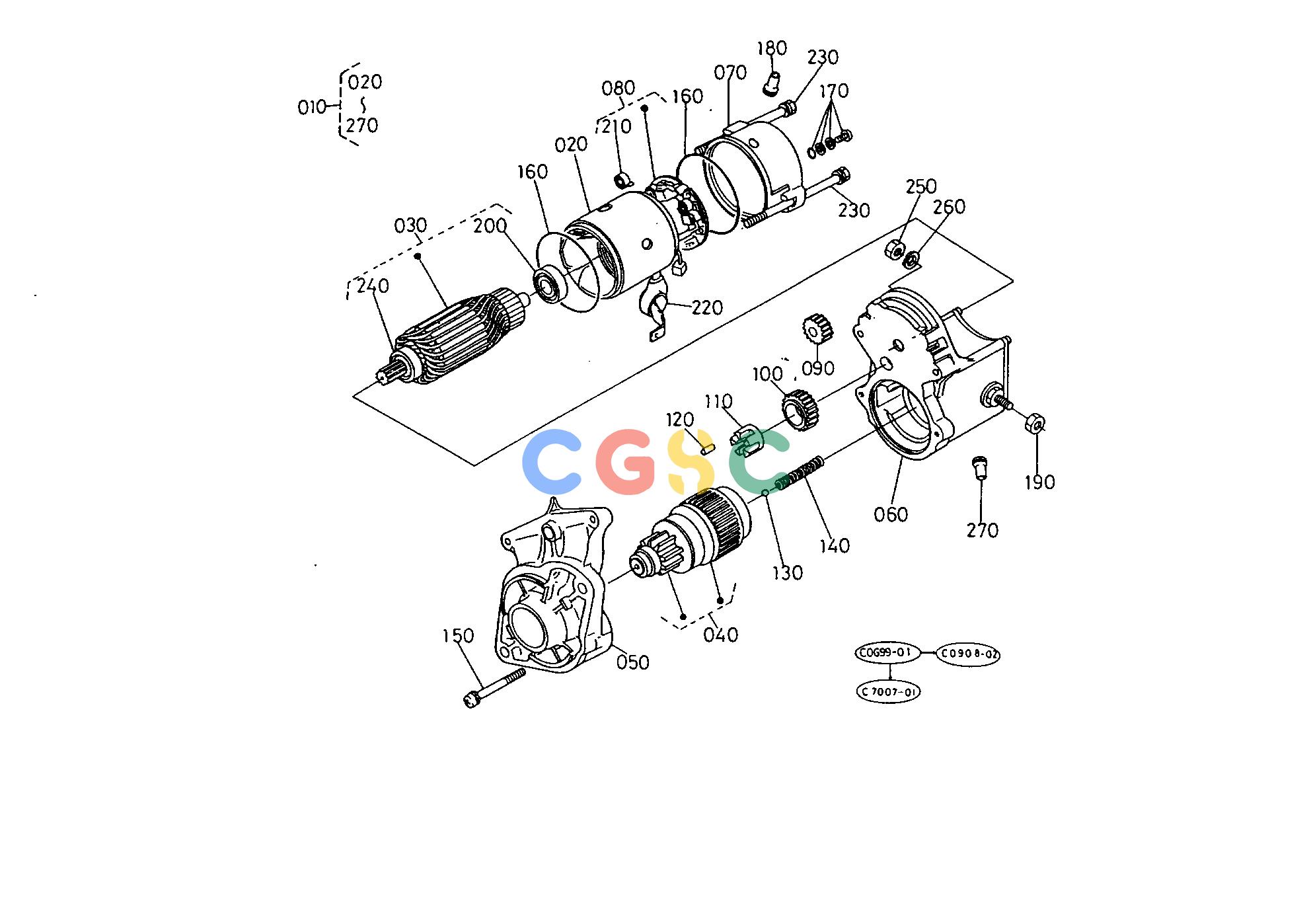 久保田零件查询T03903 STARTER [COMPONENT PARTS] [CA] ## S.No.:L2250DT;>=56309 L2550DT;>=56723 ELECTRICAL SYSTEMEPC Kubota online