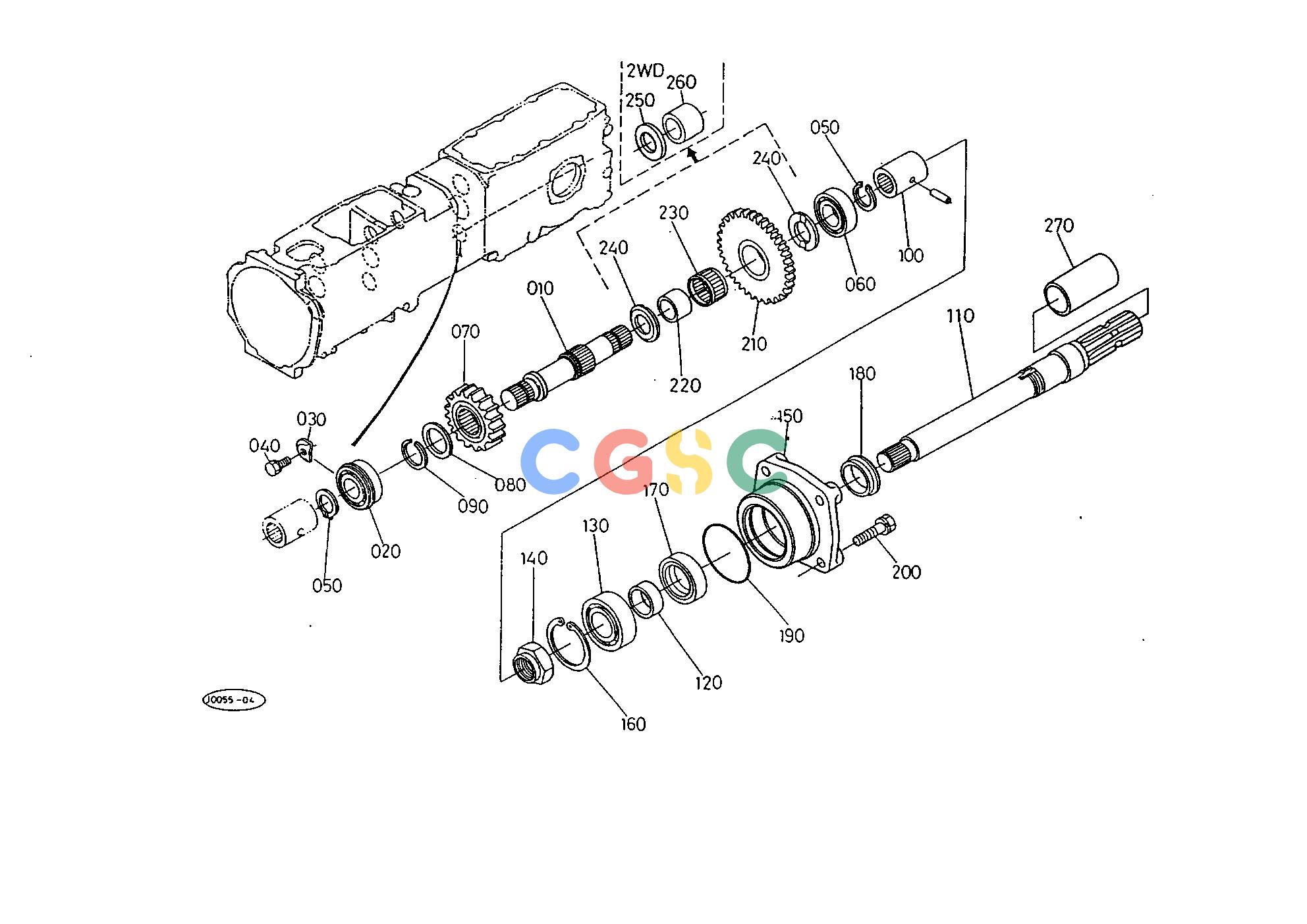 久保田零件查询T05800 PTO SHAFT TRANSMISSIONEPC Kubota online