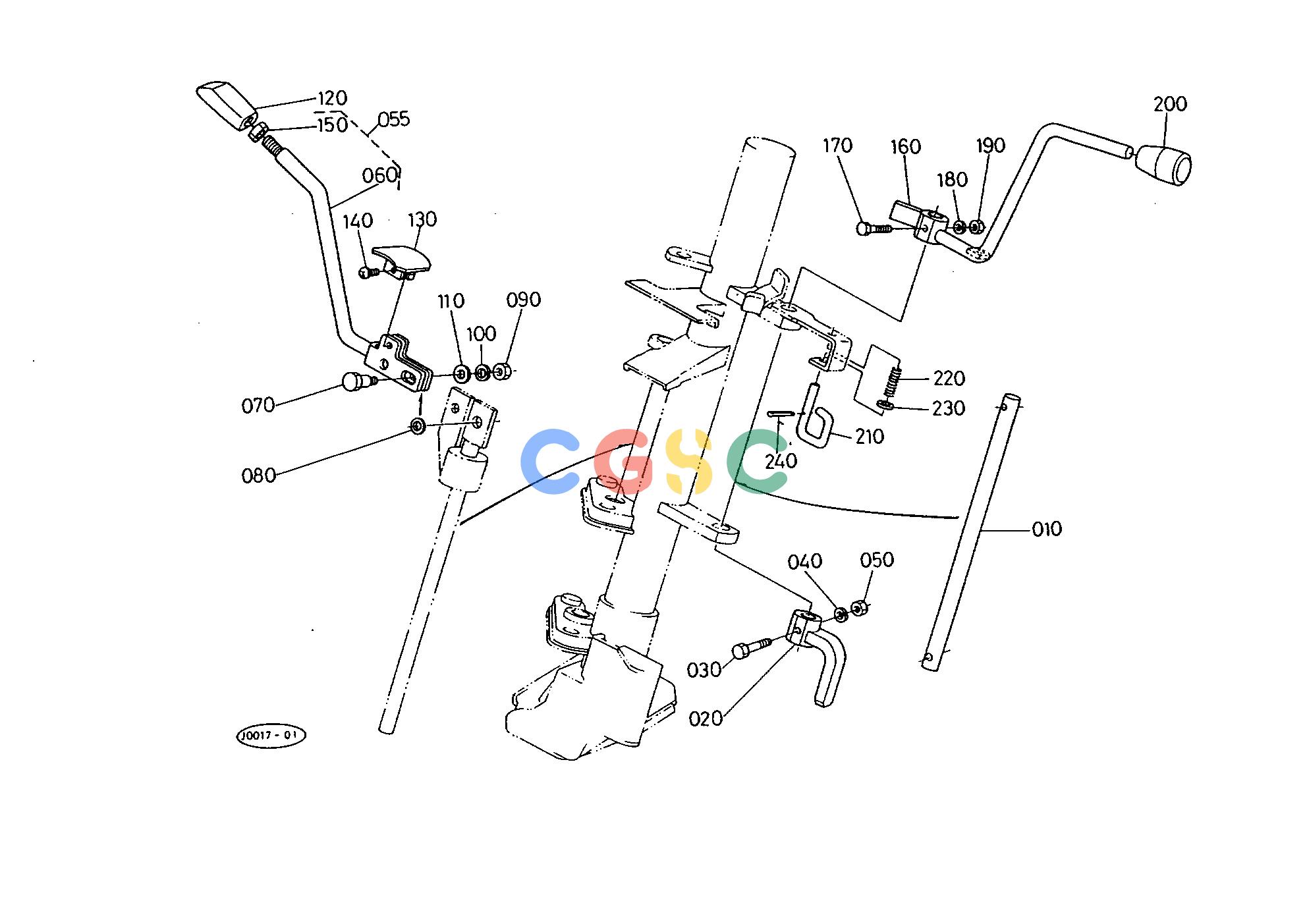 久保田零件查询T06100 MAIN AND SHUTTLE GEAR SHIFT LEVER SPEED CHANGE LEVEREPC Kubota online