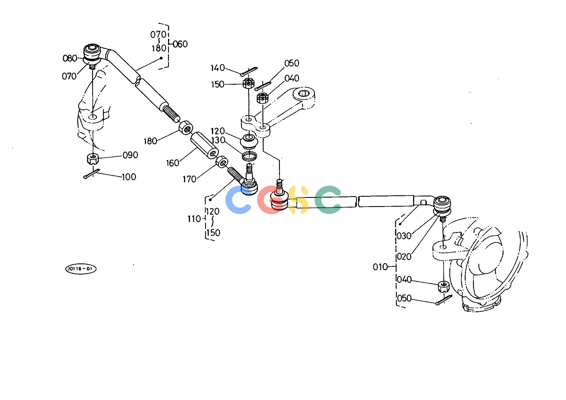 久保田零件查询T09200 STEERING LINKAGE STEERINGEPC Kubota online