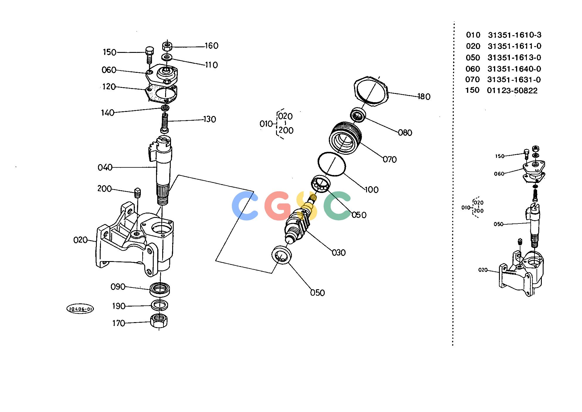 久保田零件查询T09401 STEERING(MS) [COMPONENT PARTS] STEERINGEPC Kubota online