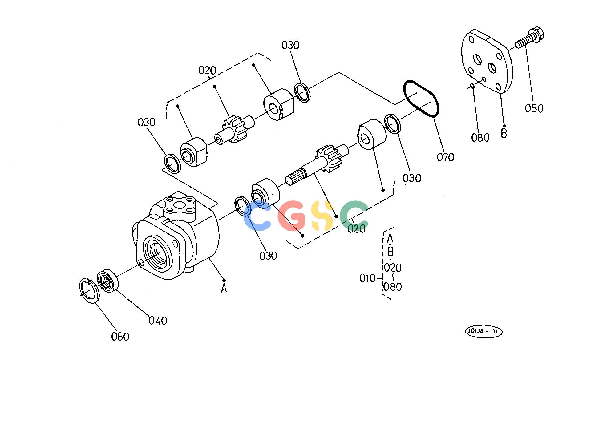 久保田零件查询T09901 HYDRAULIC PUMP(MS) [COMPONENT PARTS] HYDRAULIC SYSTEMEPC Kubota online