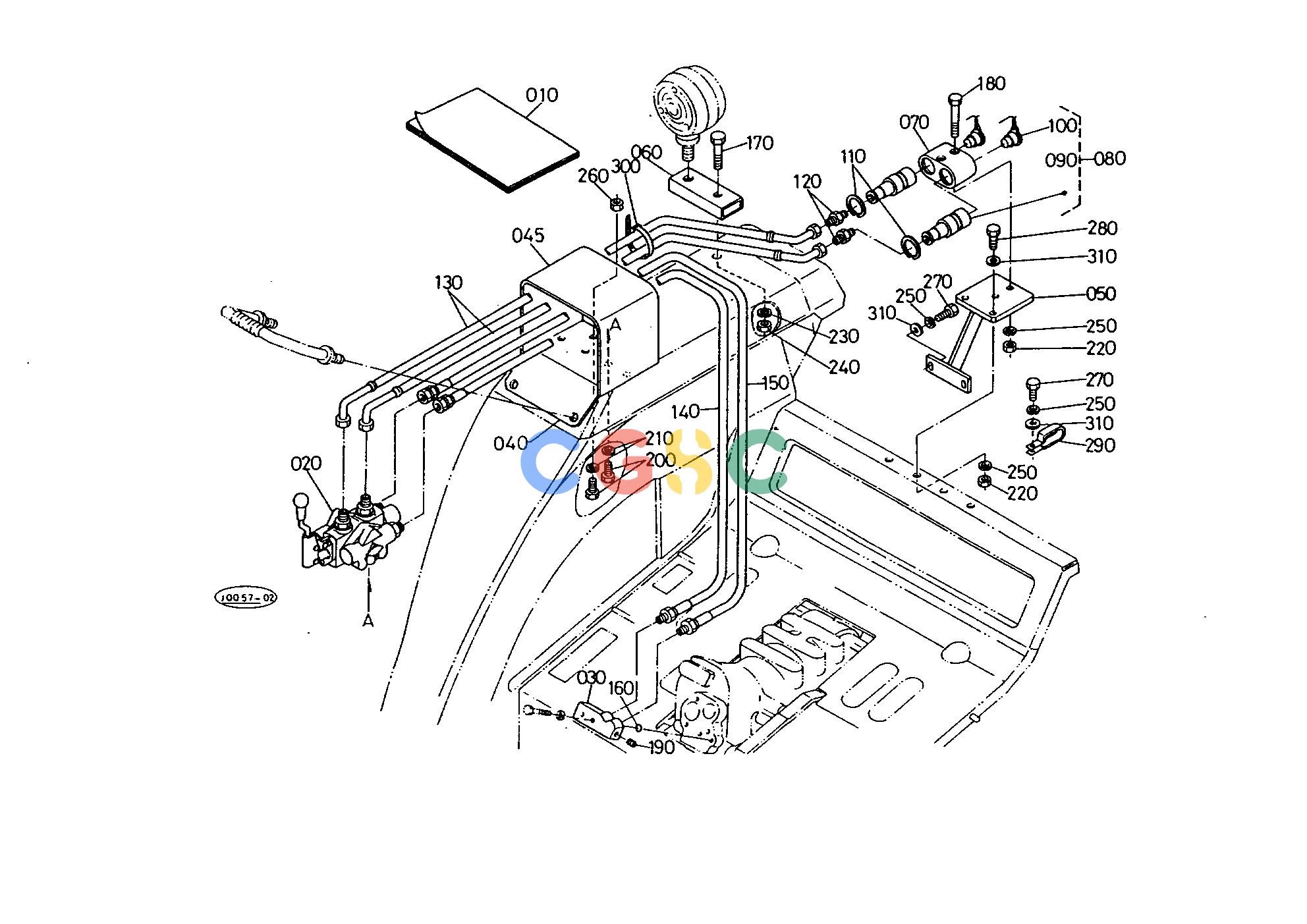 久保田零件查询T11300 AUX.CONTROL VALVE 1 [OPTION] HYDRAULIC SYSTEMEPC Kubota online